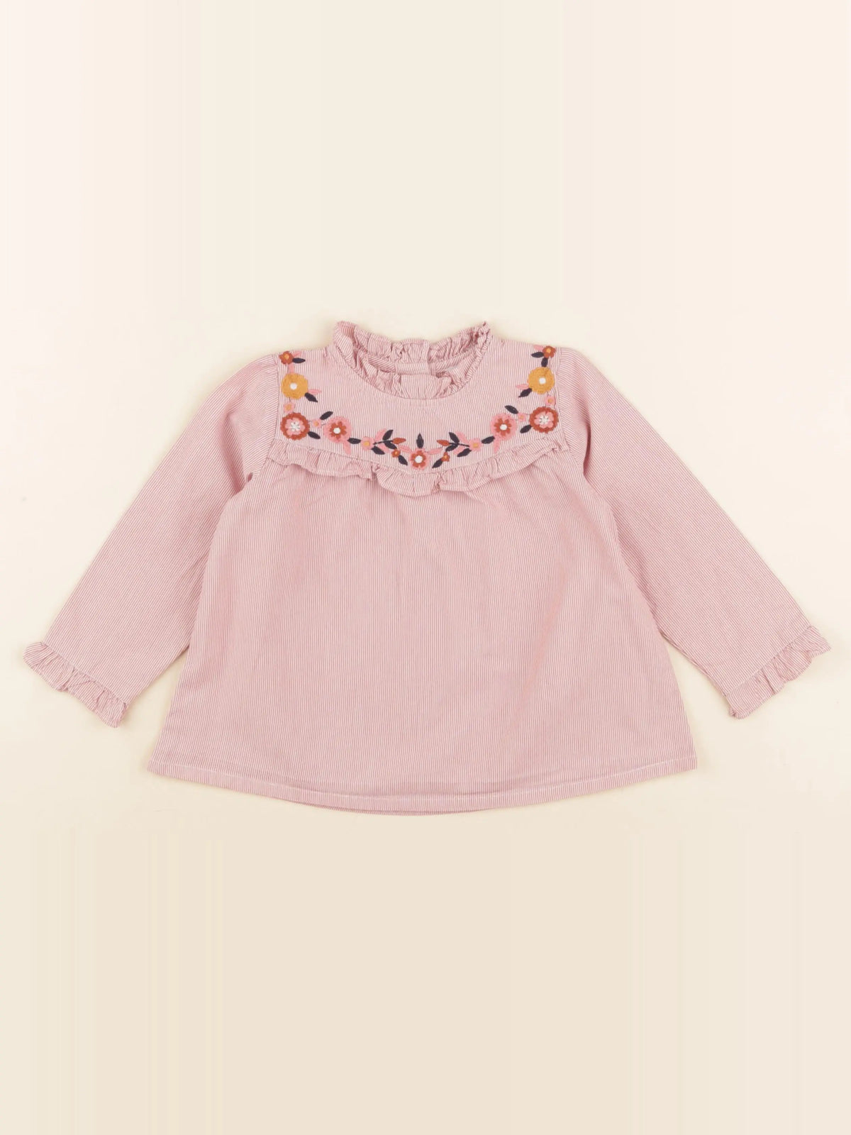 Boutchou - blouse rouge - 24 mois
