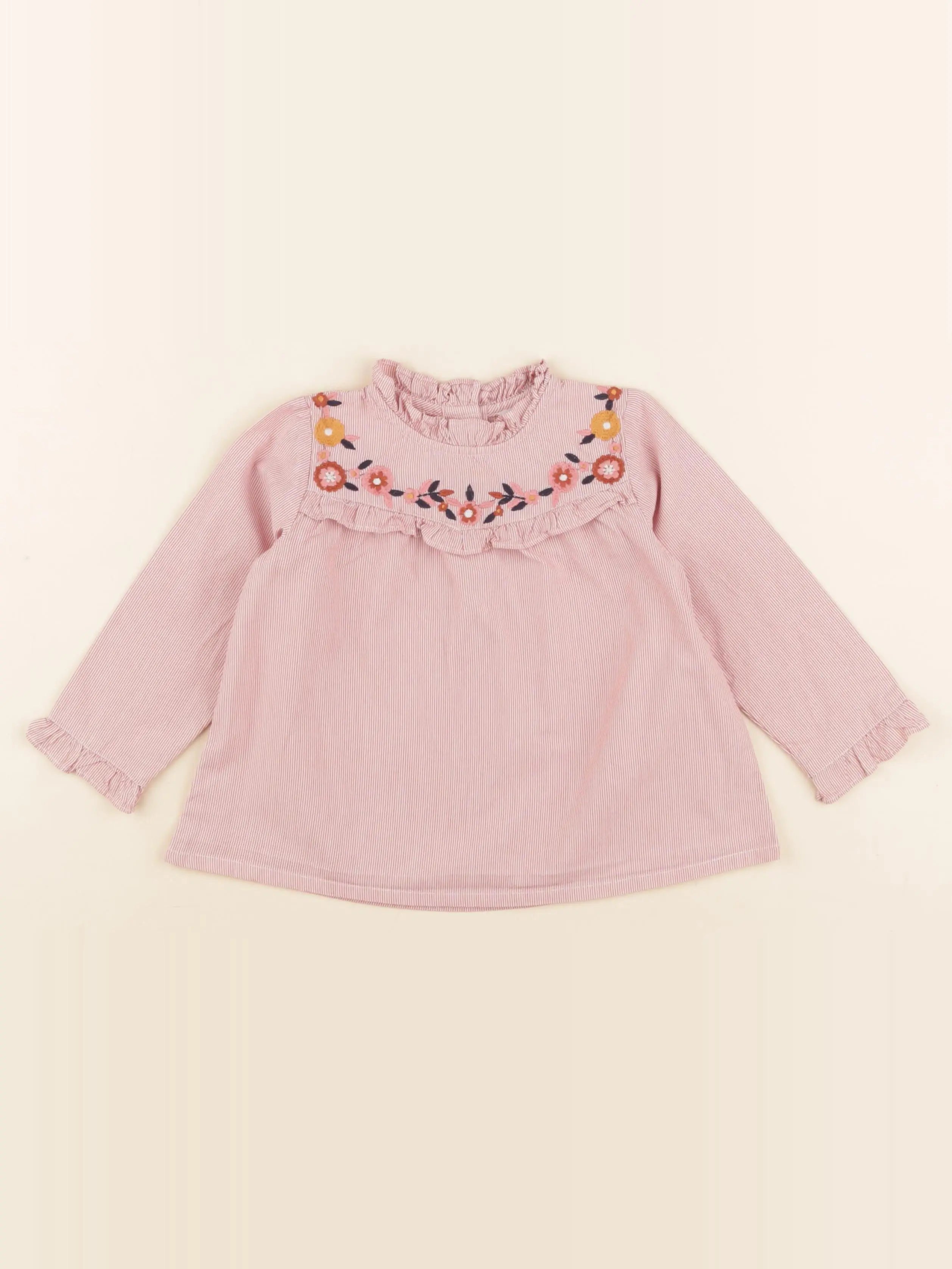 Boutchou - blouse rouge - 24 mois