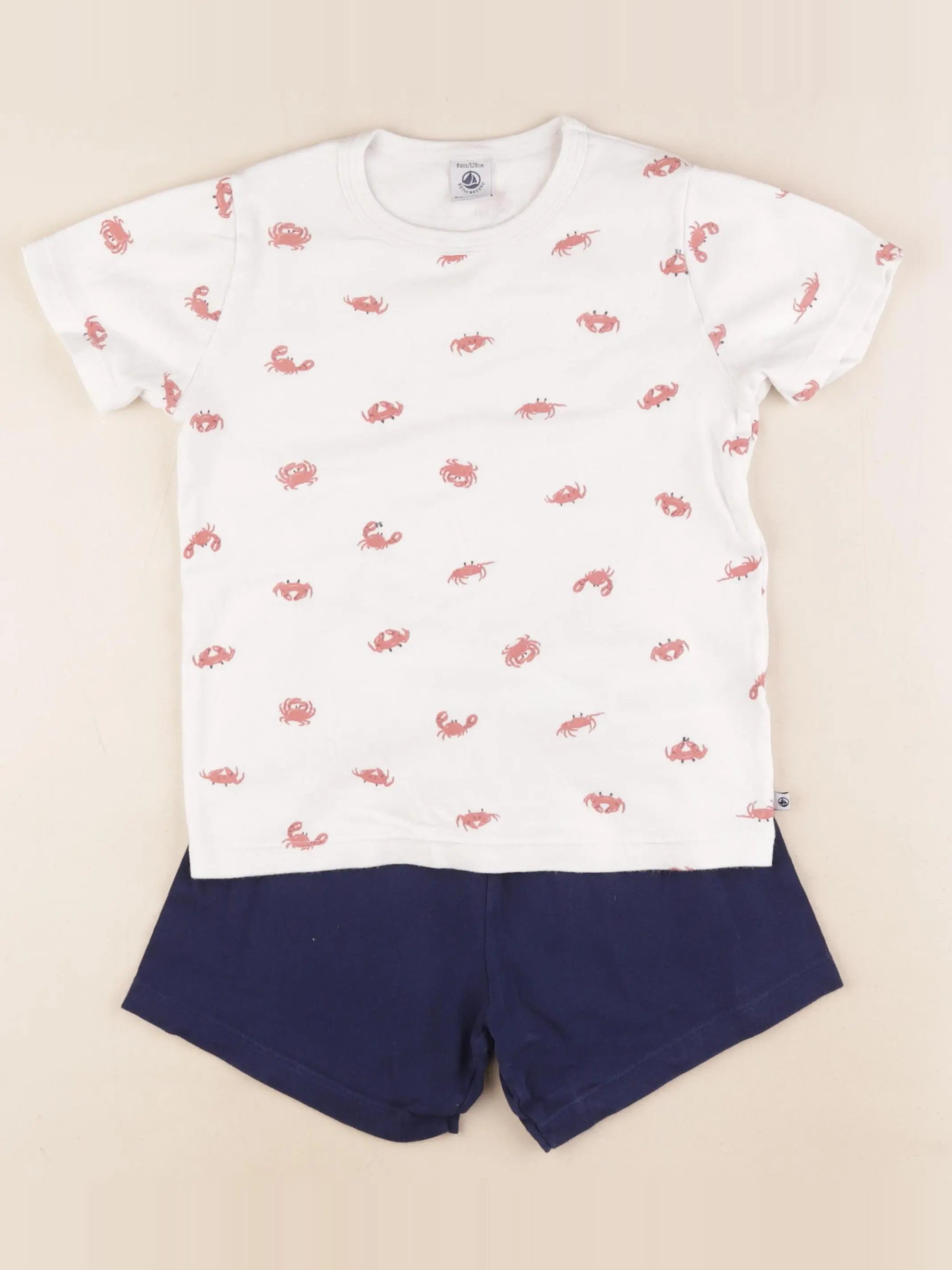 Petit Bateau - pyjama coton multicolore - 8 ans