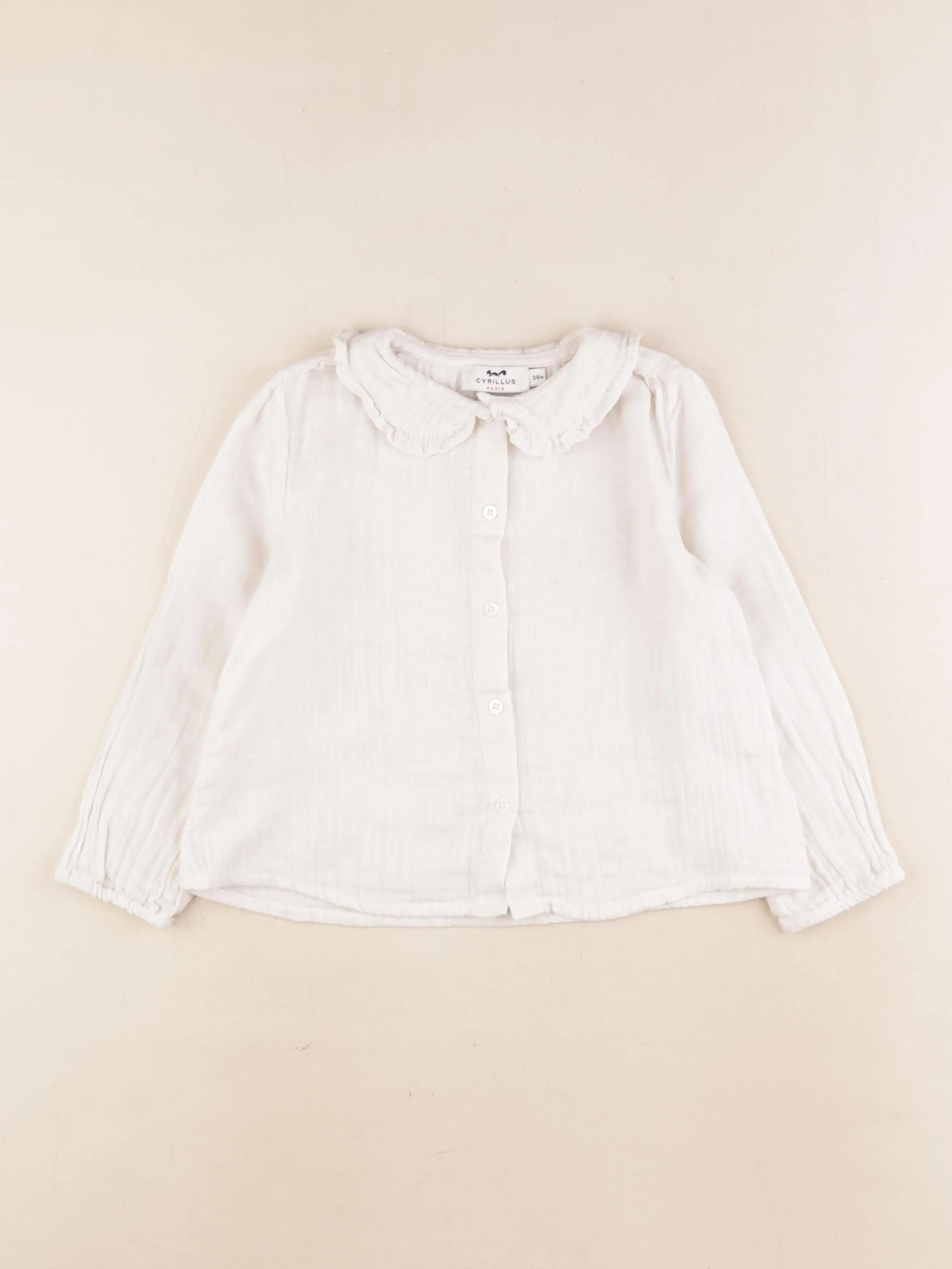 Cyrillus - blouse blanc - 36 mois