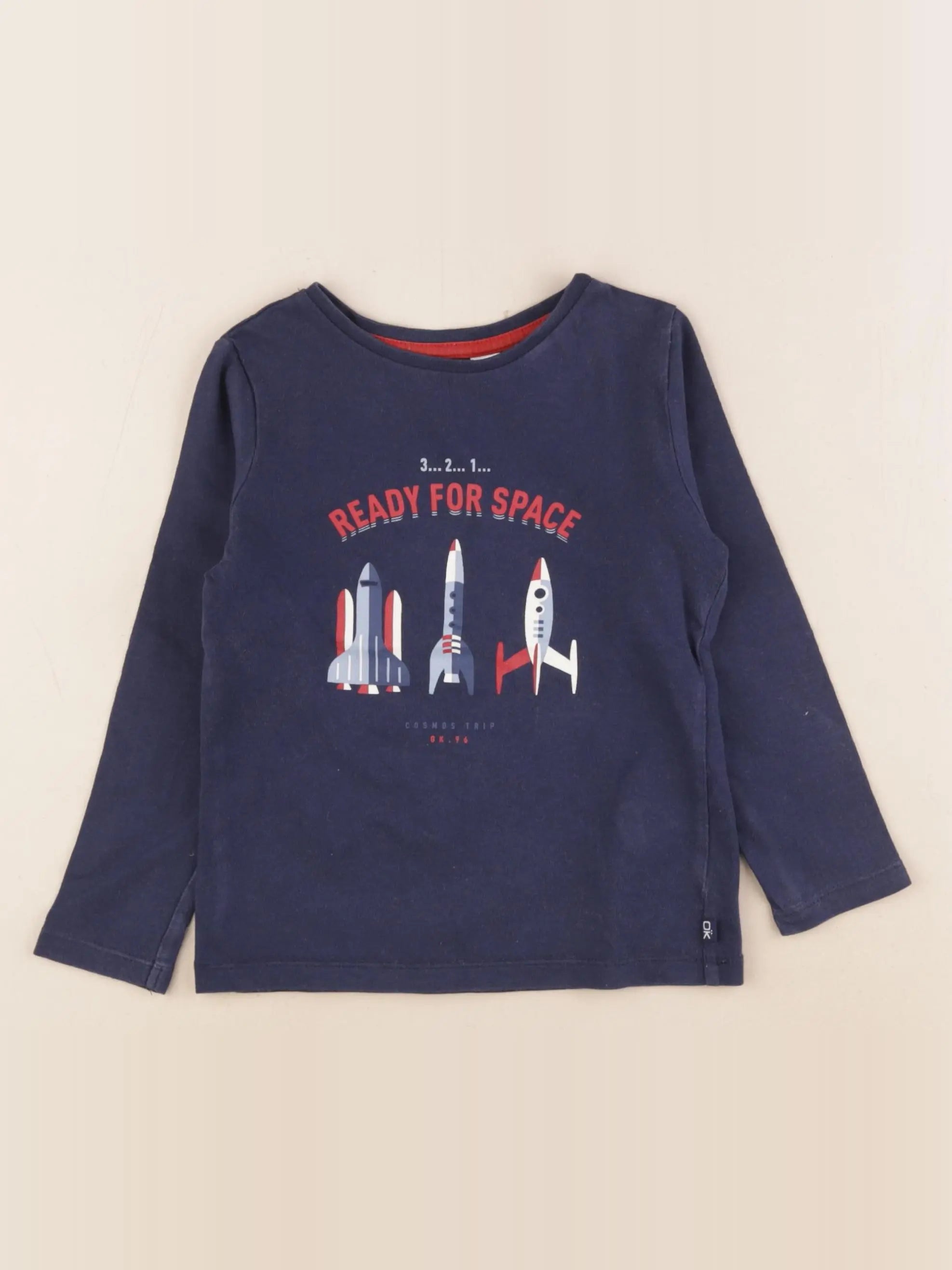 Okaidi - tee-shirt bleu - 3 ans