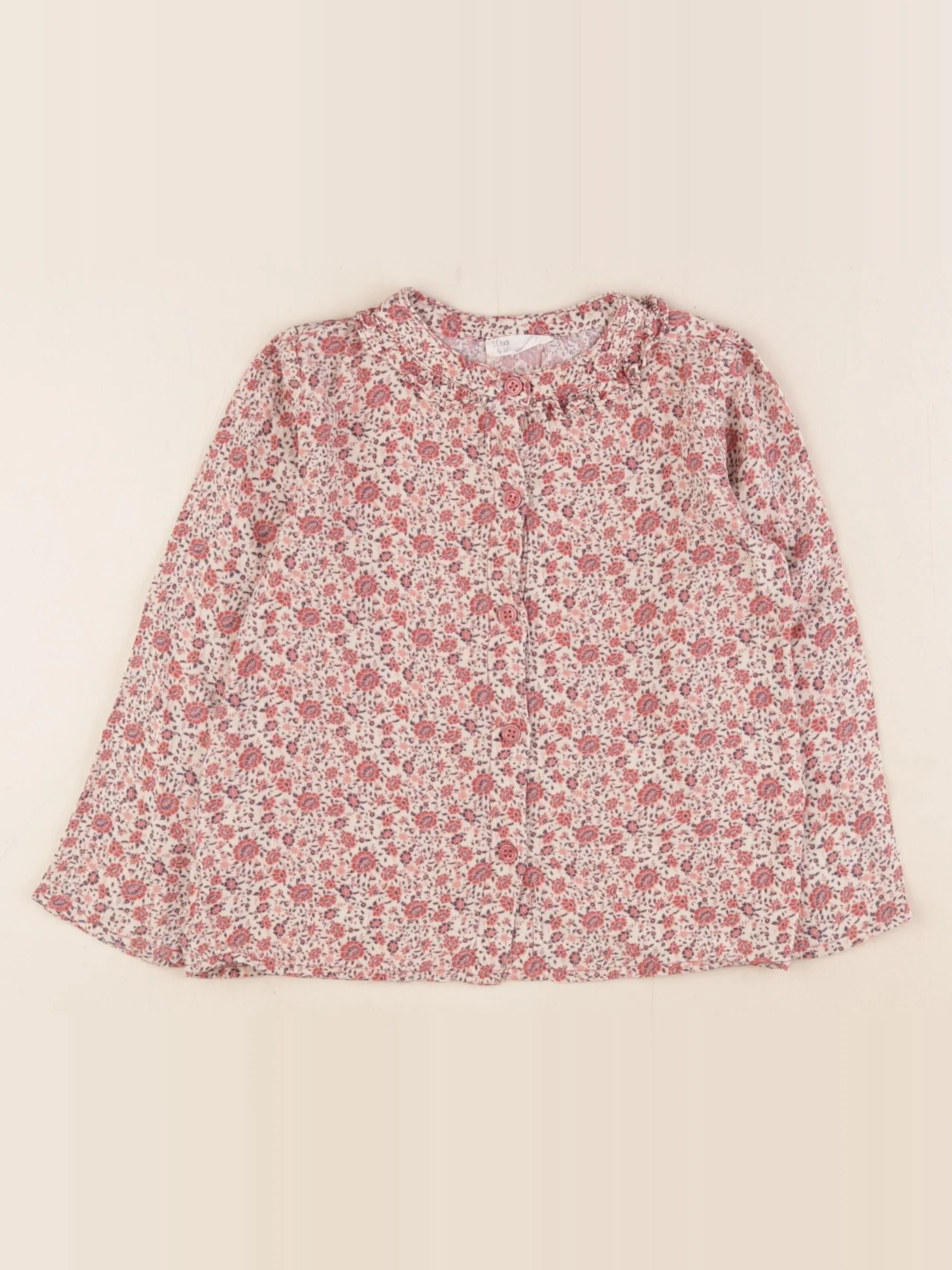 Little Cigogne - blouse rose - 3 ans