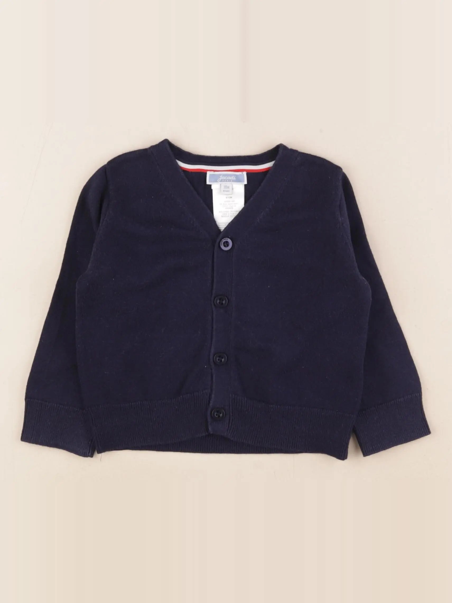 Jacadi - gilet bleu - 18 mois