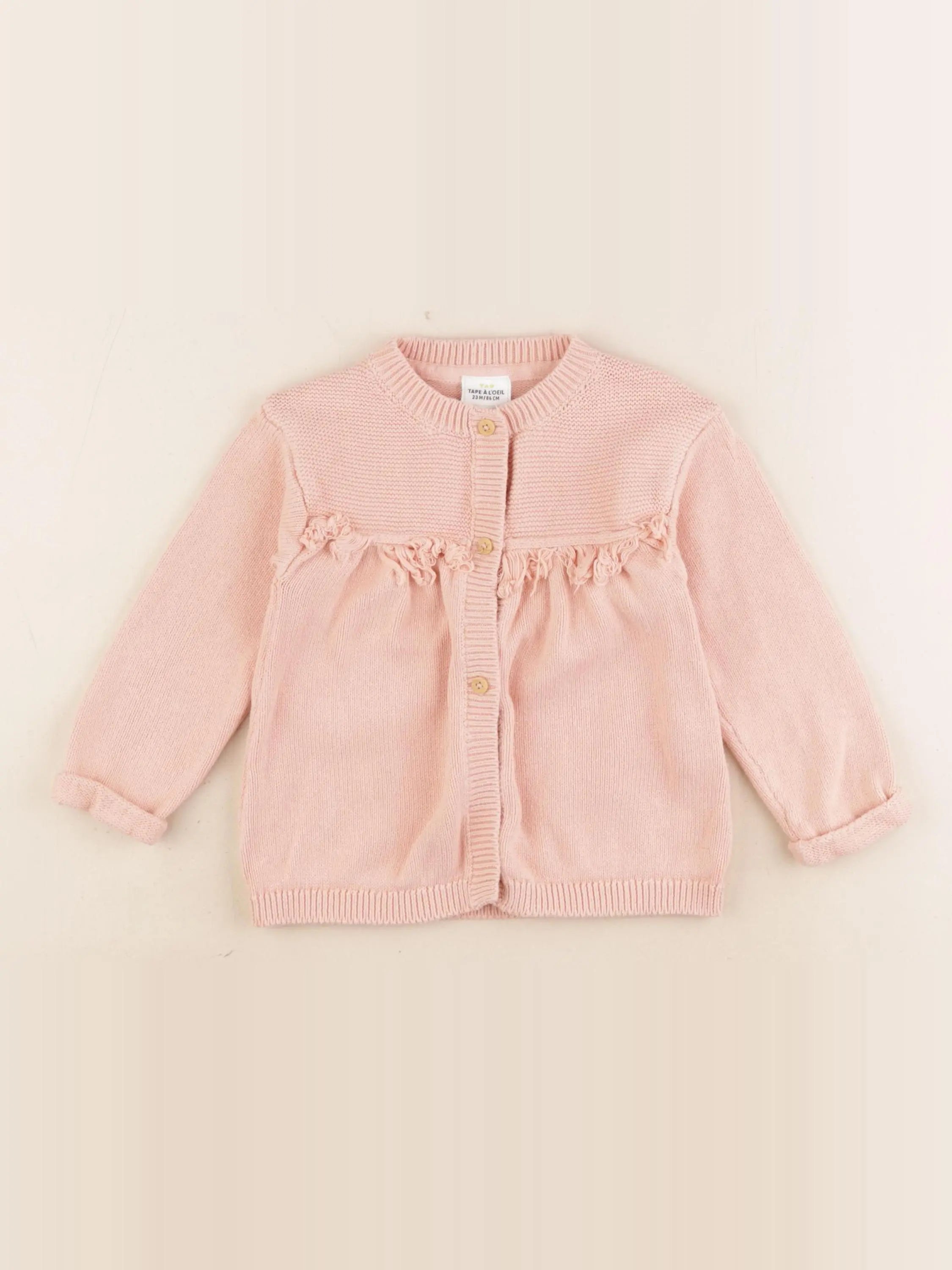 Tape à l'oeil - gilet rose - 24 mois