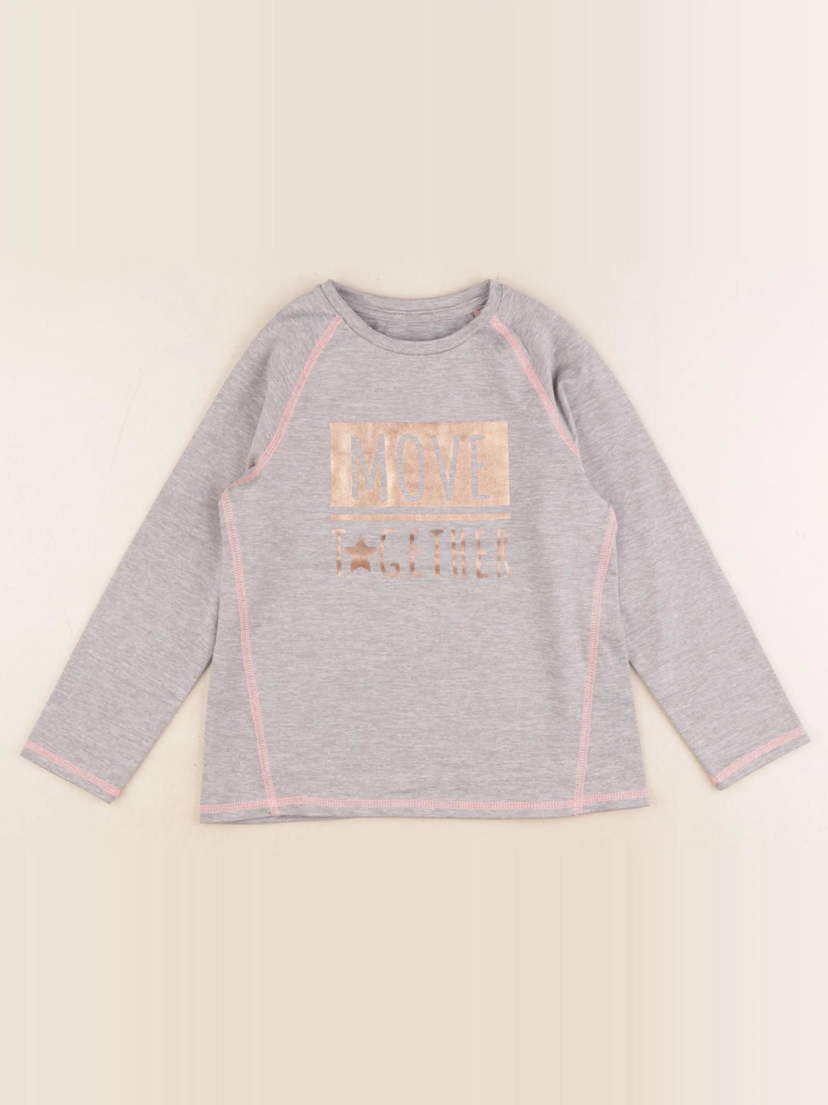 Vertbaudet - tee-shirt gris - 6 ans