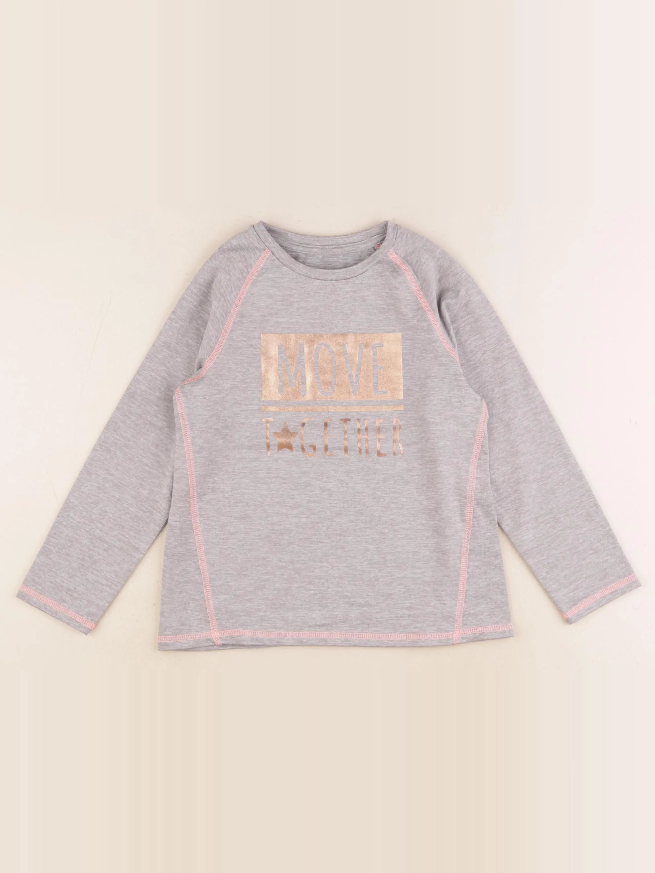 Vertbaudet - tee-shirt gris - 6 ans