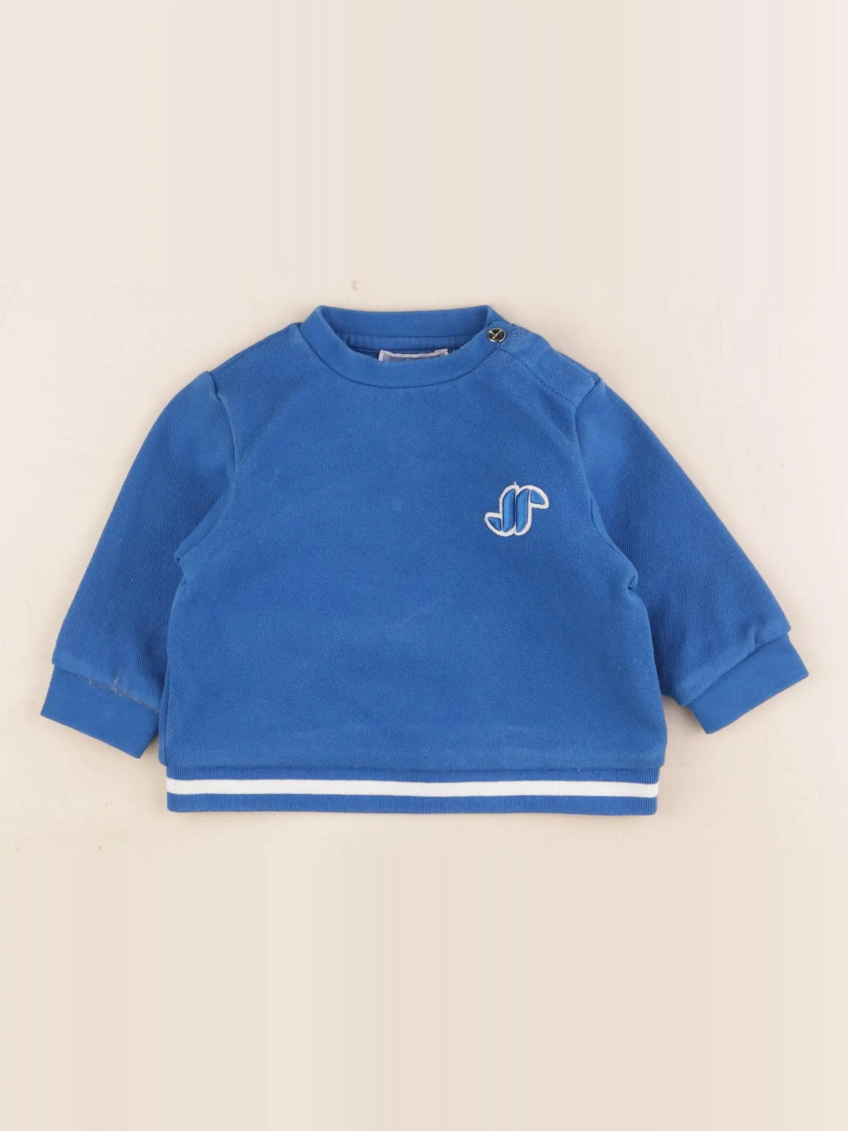 Jacadi - sweat bleu - 6 mois