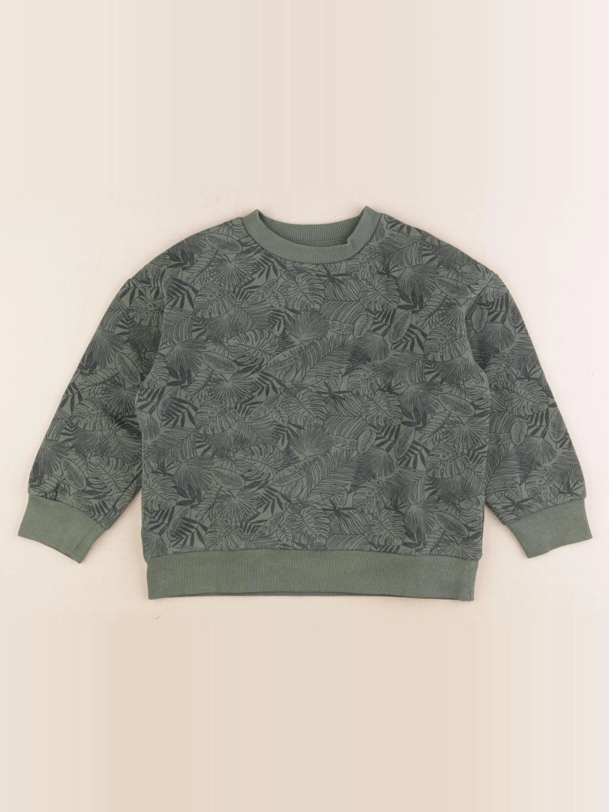 Vertbaudet - sweat vert - 6 ans