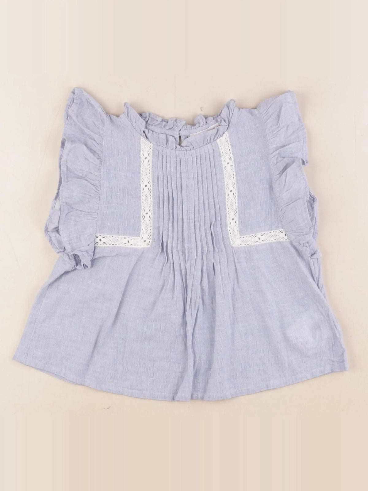 Monoprix - blouse bleu - 3 ans