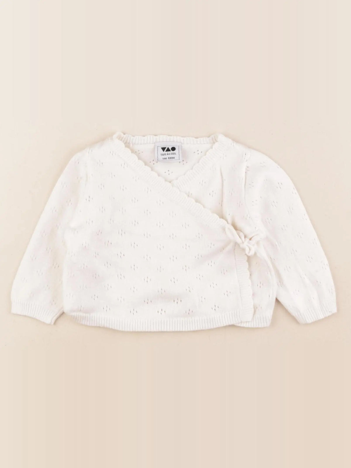 Tape à l'oeil - gilet beige - 1 mois
