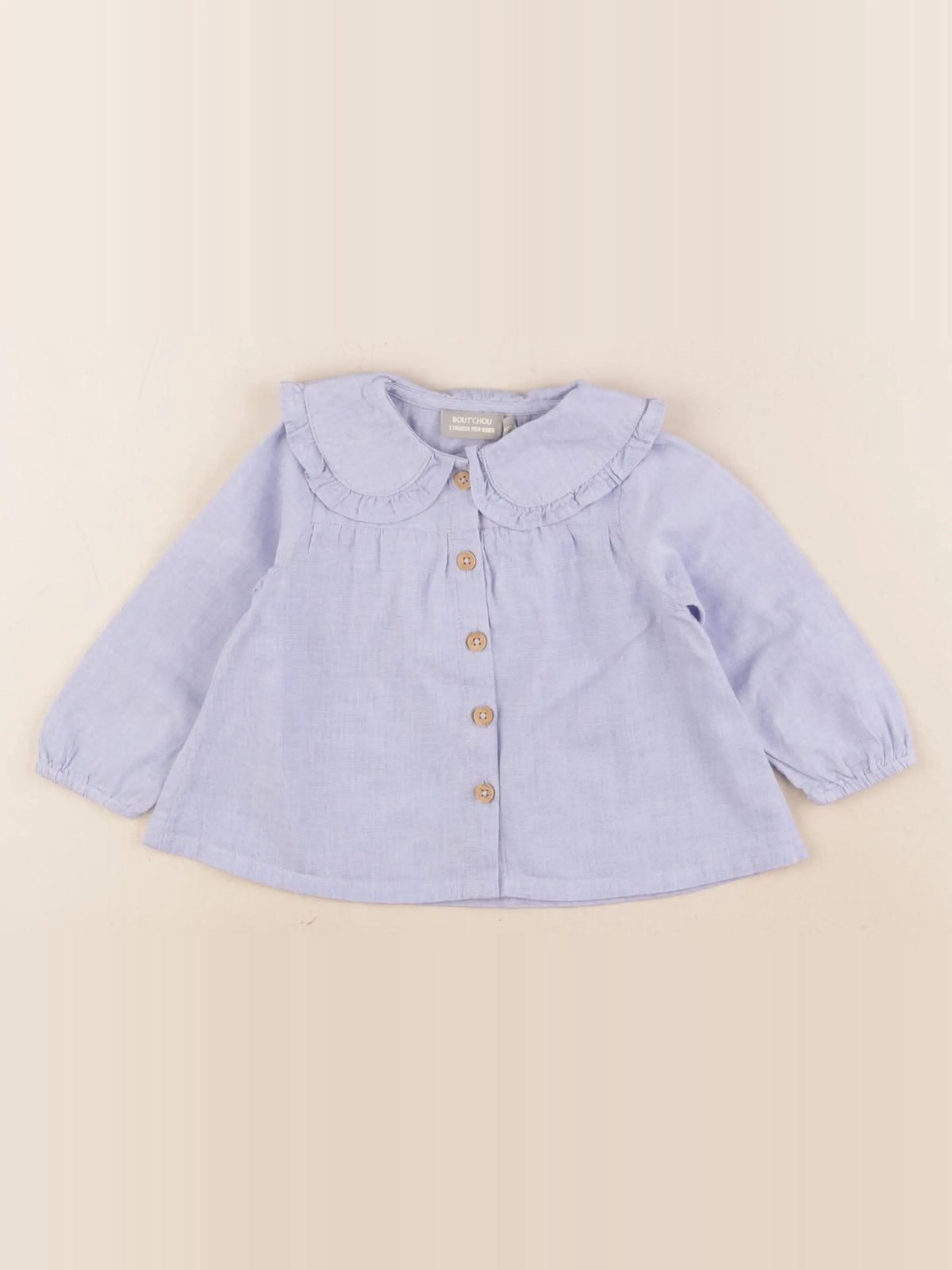 Boutchou - blouse bleu - 6 mois