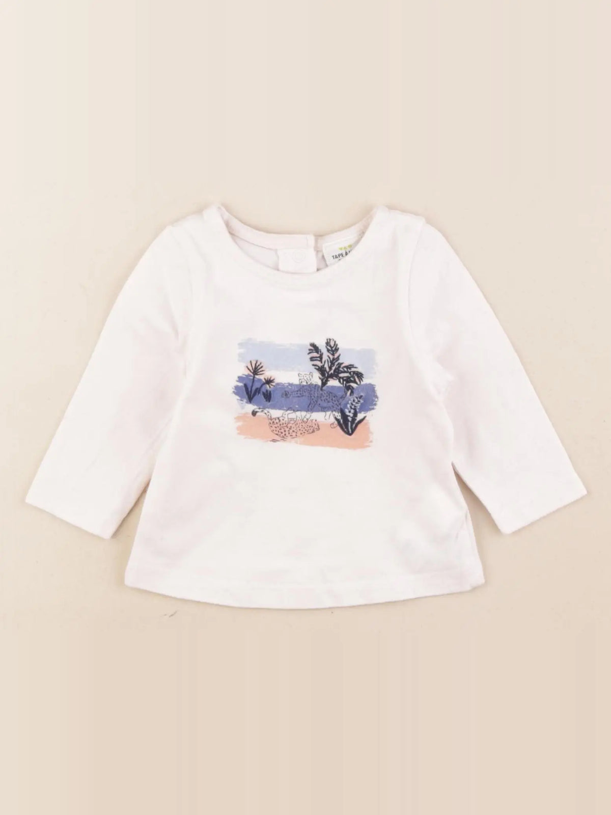 Tape à l'oeil - tee-shirt beige - 3 mois