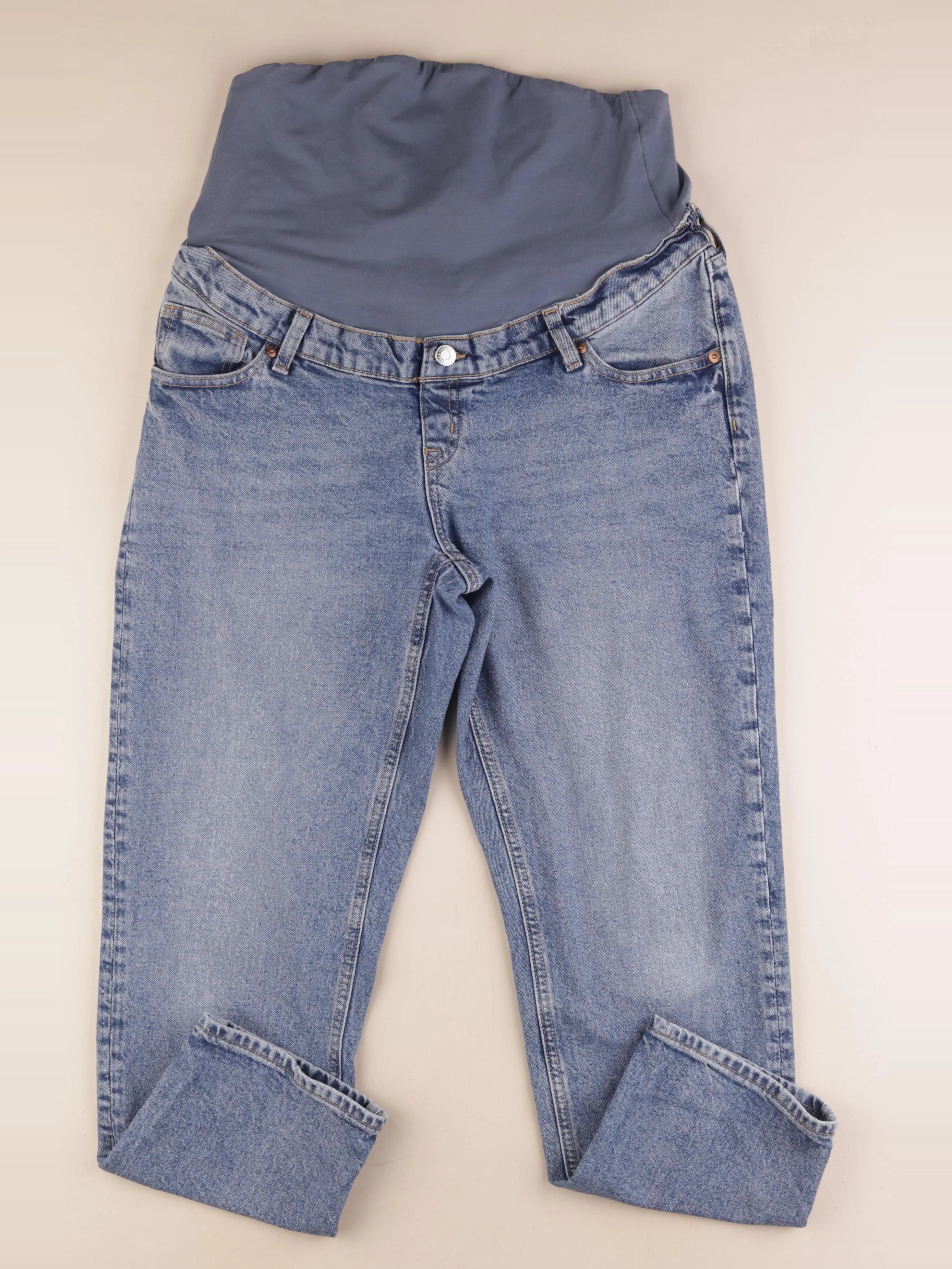 H&M - jean grossesse bleu - m