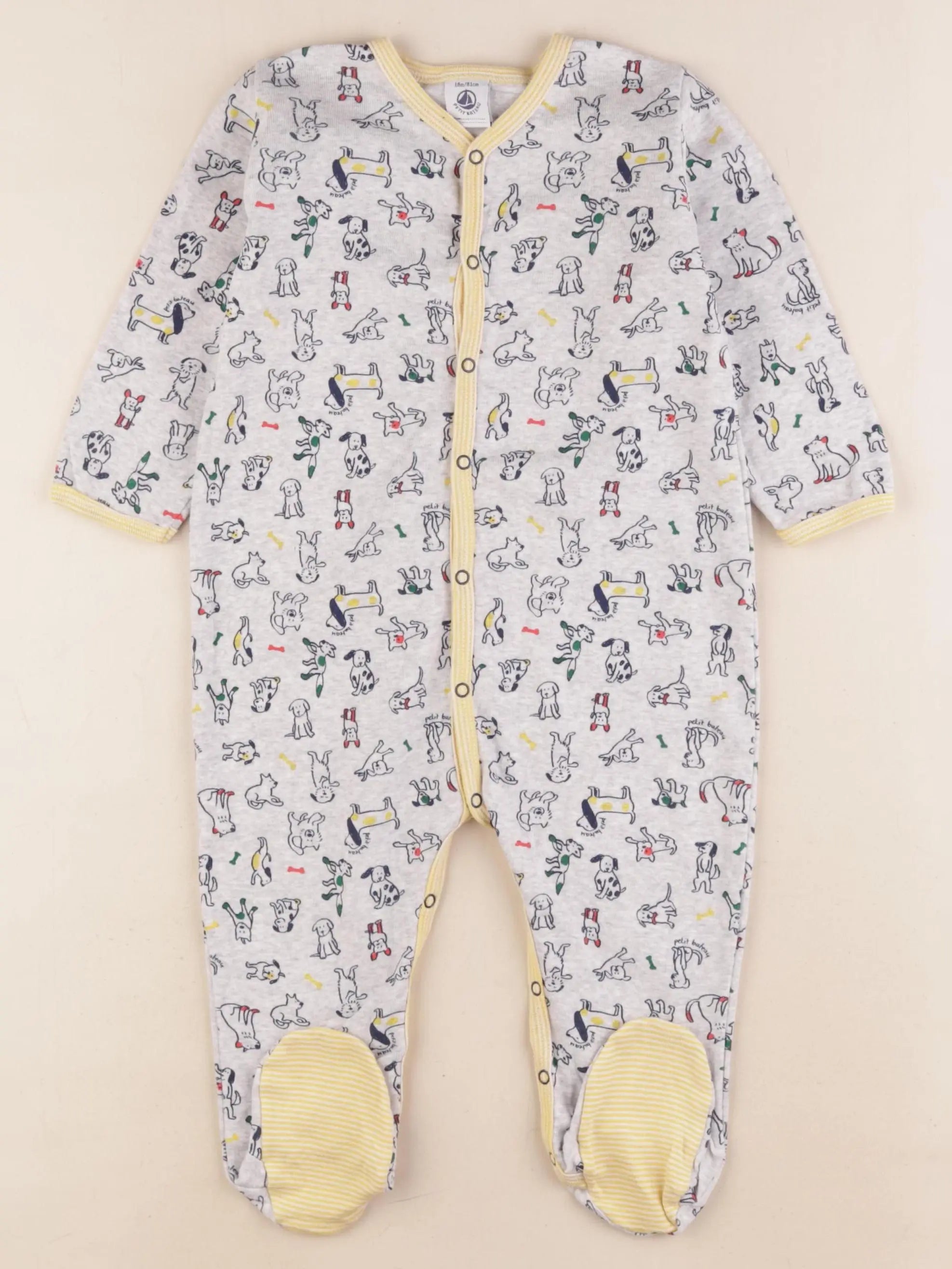 Petit Bateau - pyjama coton multicolore - 18 mois