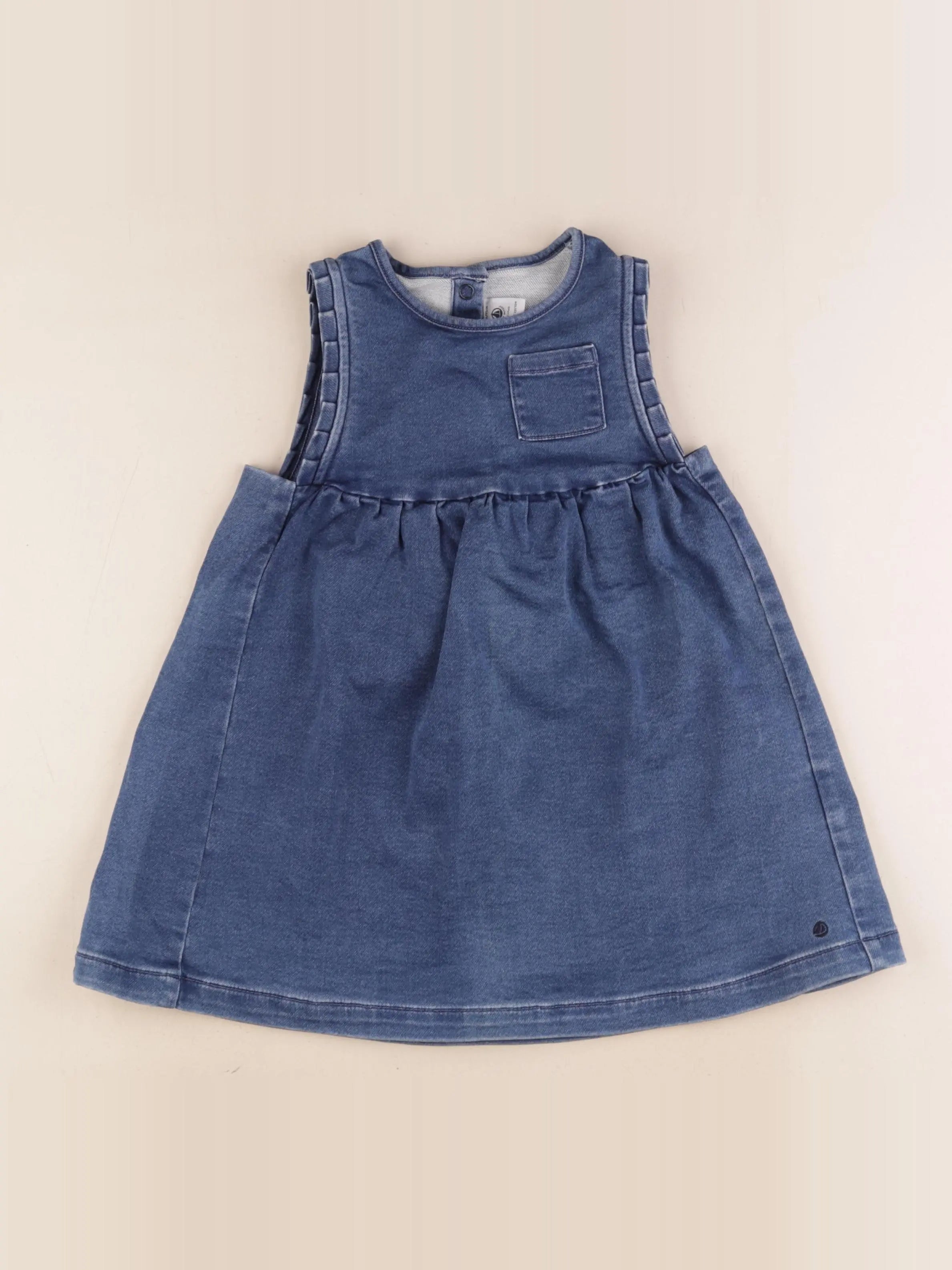 Petit Bateau - robe bleu - 36 mois