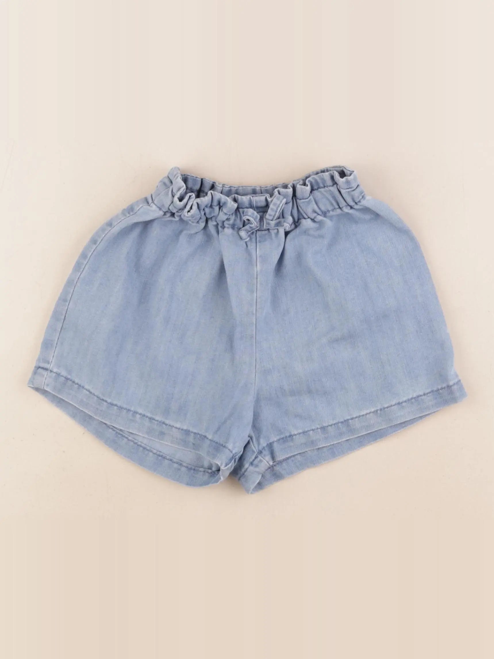 H&M - short bleu - 18/24 mois
