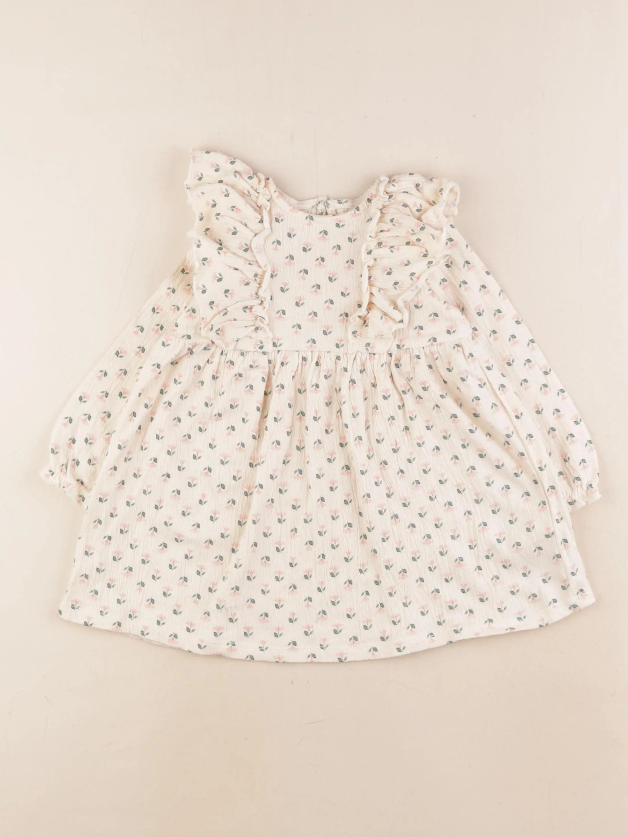 H&M - robe beige - 12/18 mois