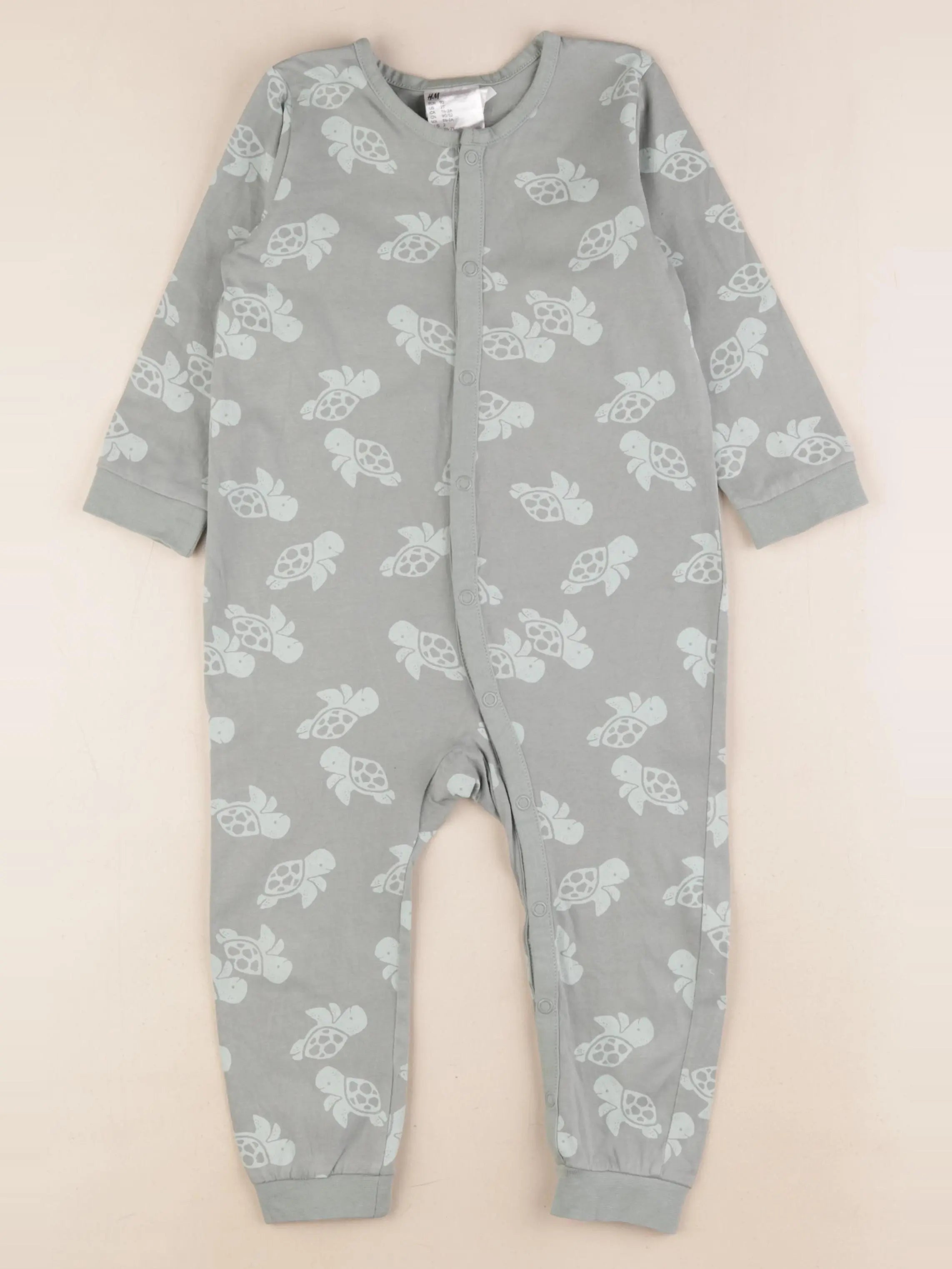 H&M - pyjama coton vert - 18/24 mois