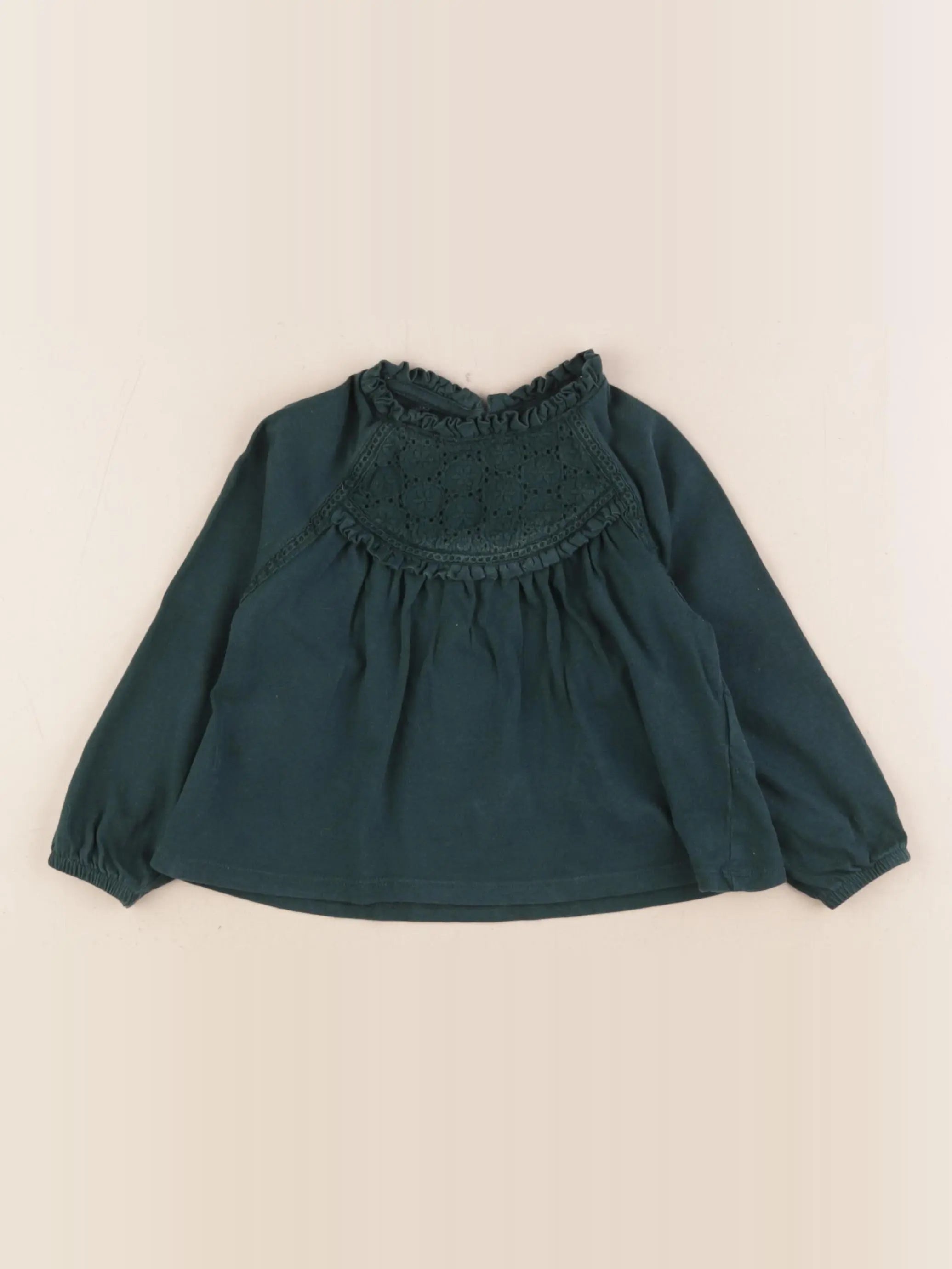 Vertbaudet - tee-shirt vert - 2 ans