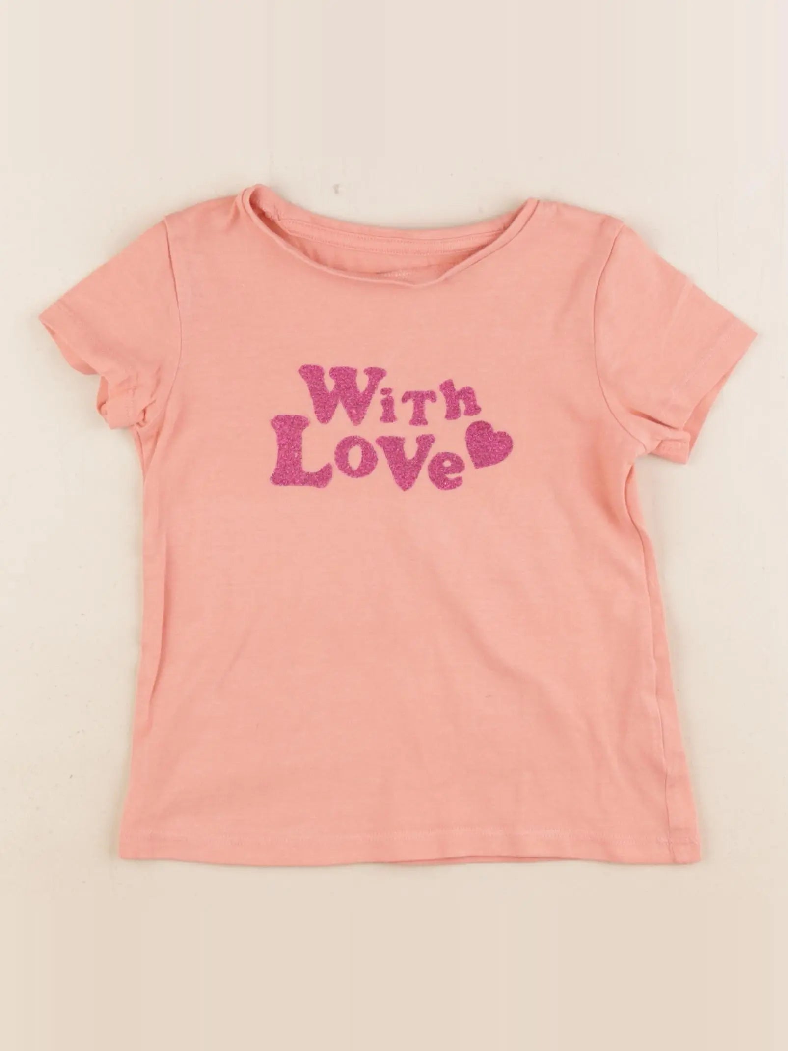 Vertbaudet - tee-shirt orange - 3 ans