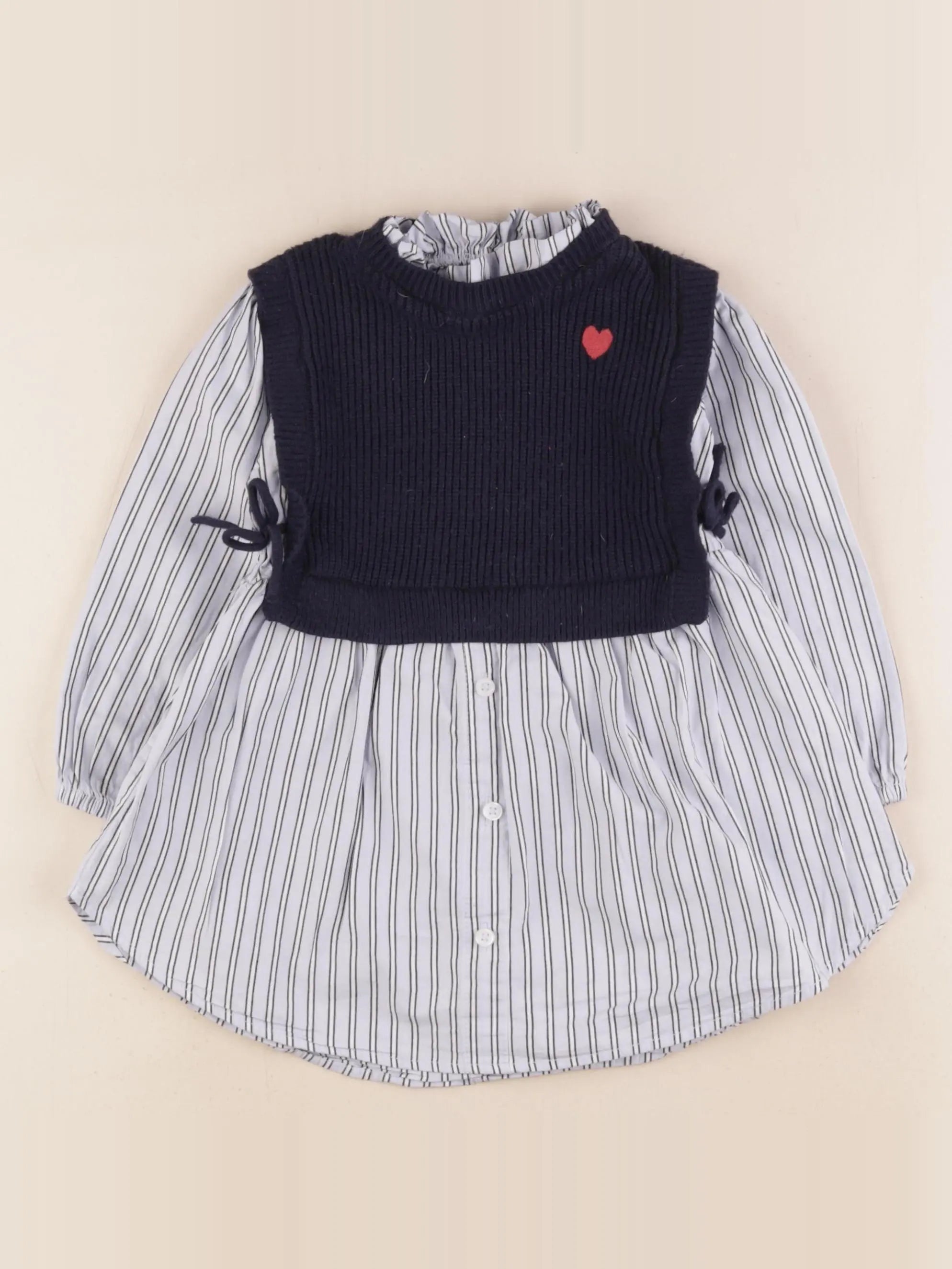 Vertbaudet - robe bleu - 3 ans