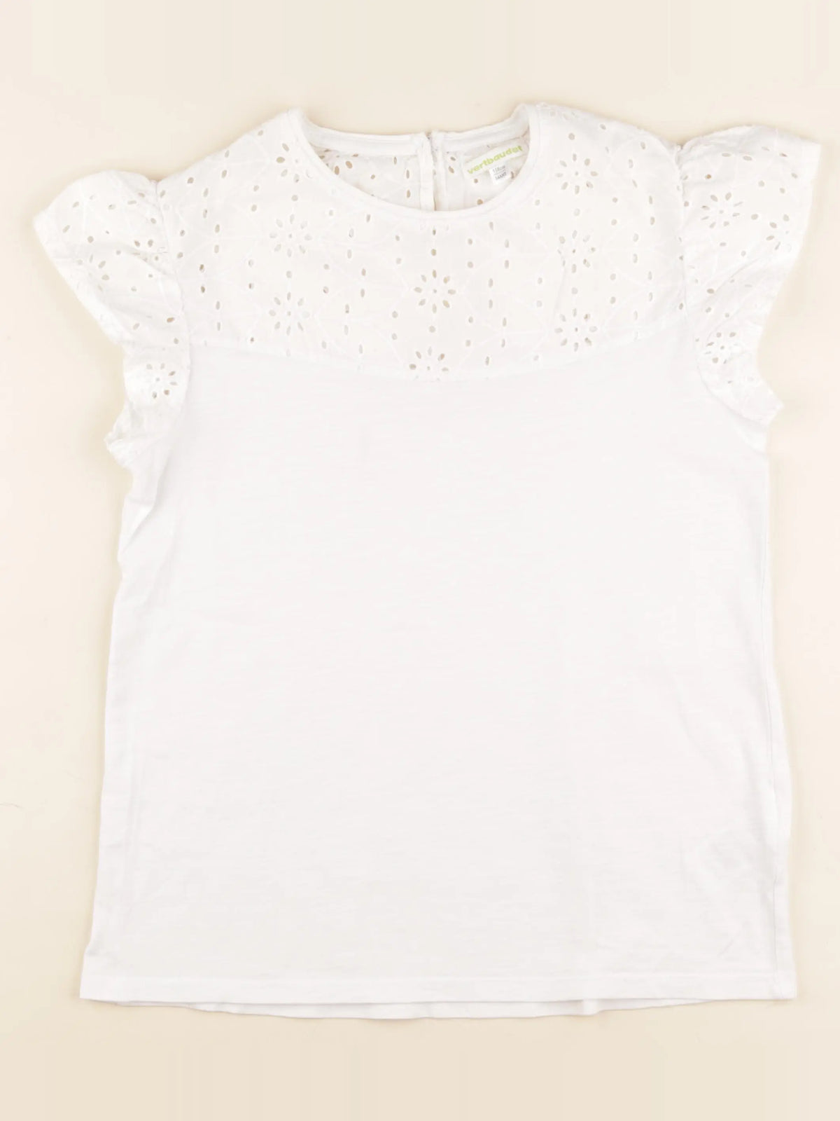 Vertbaudet - tee-shirt blanc - 14 ans