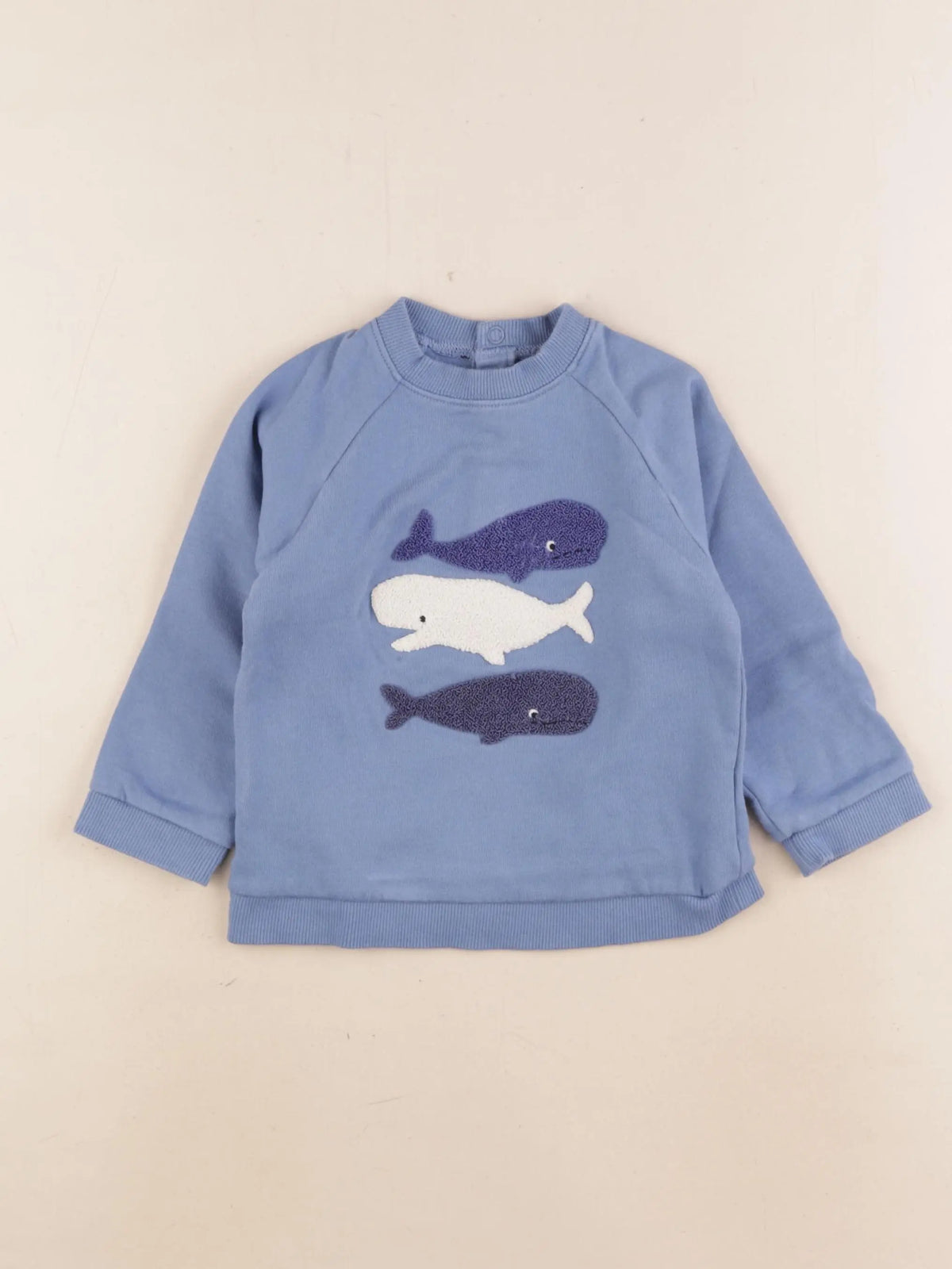 Boutchou - sweat bleu - 36 mois