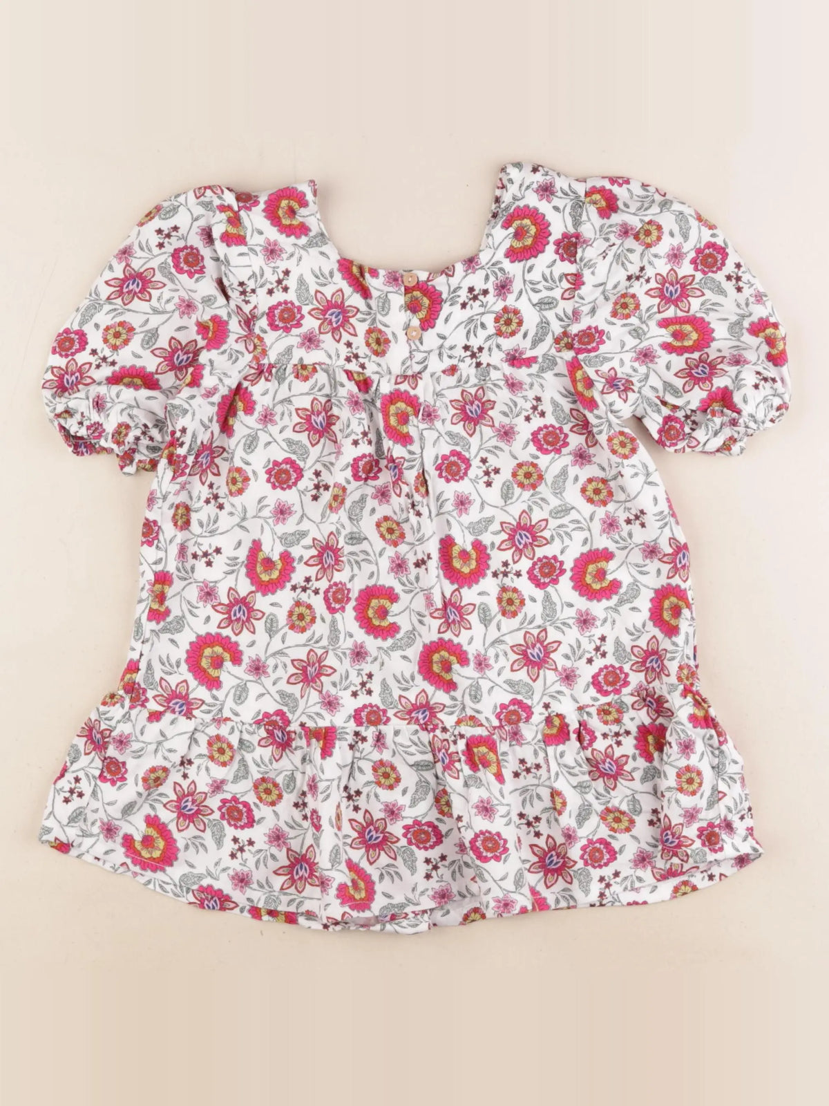 Vertbaudet - robe multicolore - 24 mois