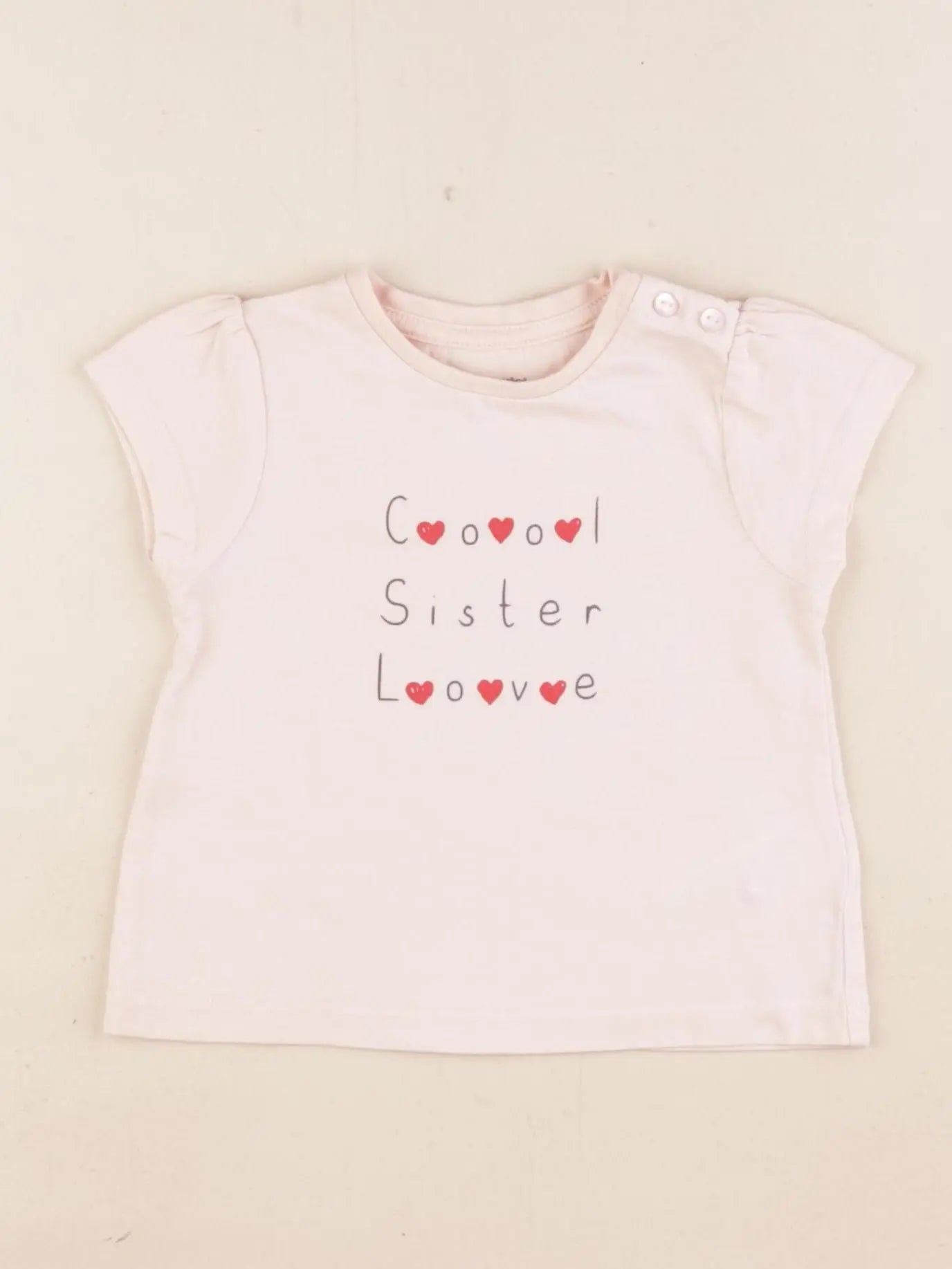Vertbaudet - tee-shirt rose - 12 mois