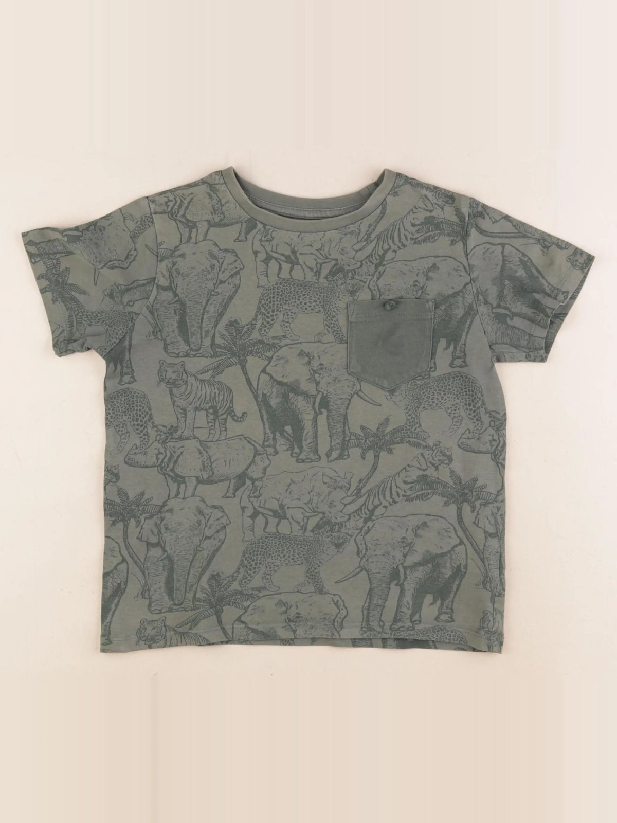 Vertbaudet - tee-shirt vert - 6 ans