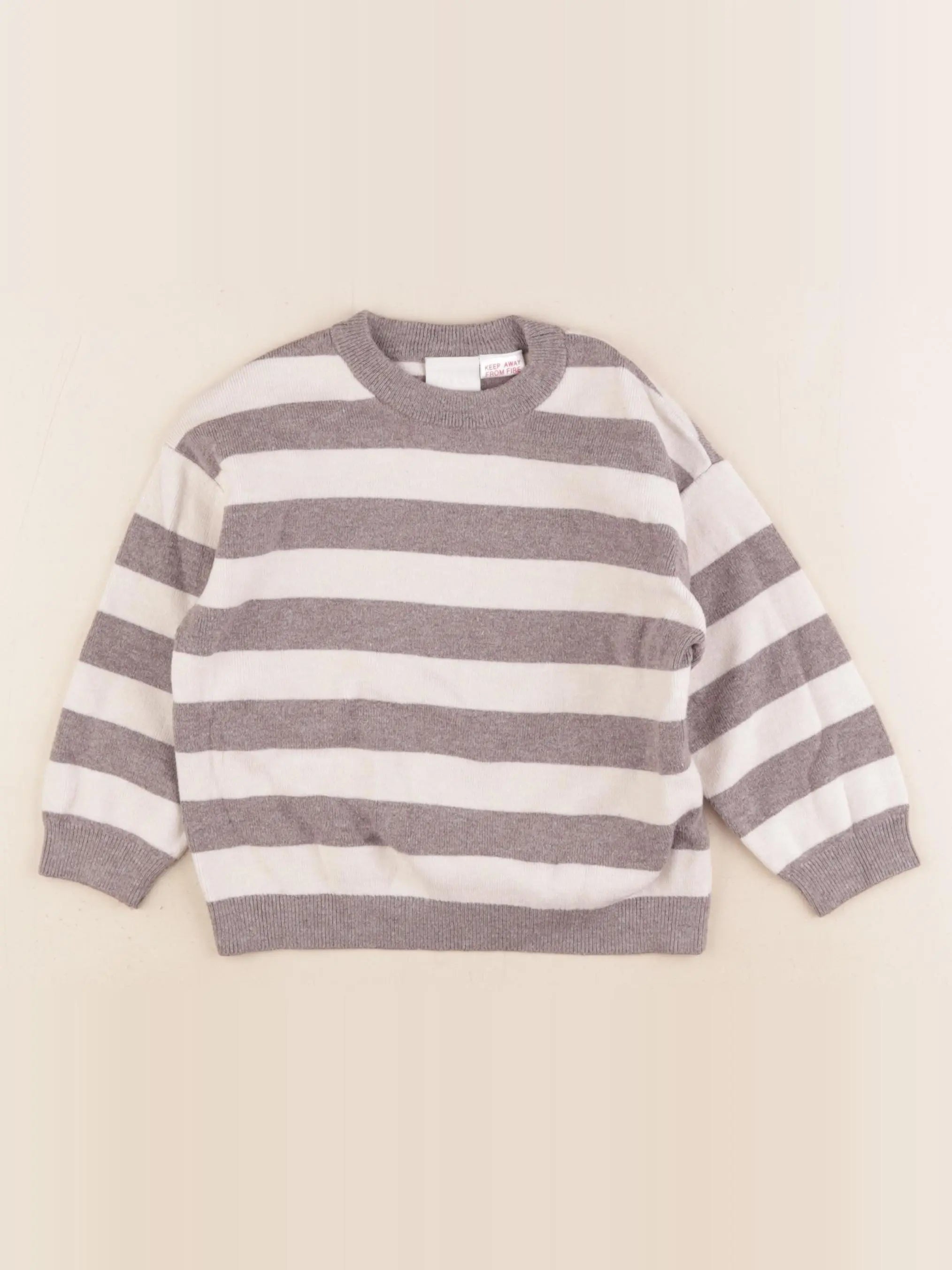 Zara - pull beige, marron - 2 ans