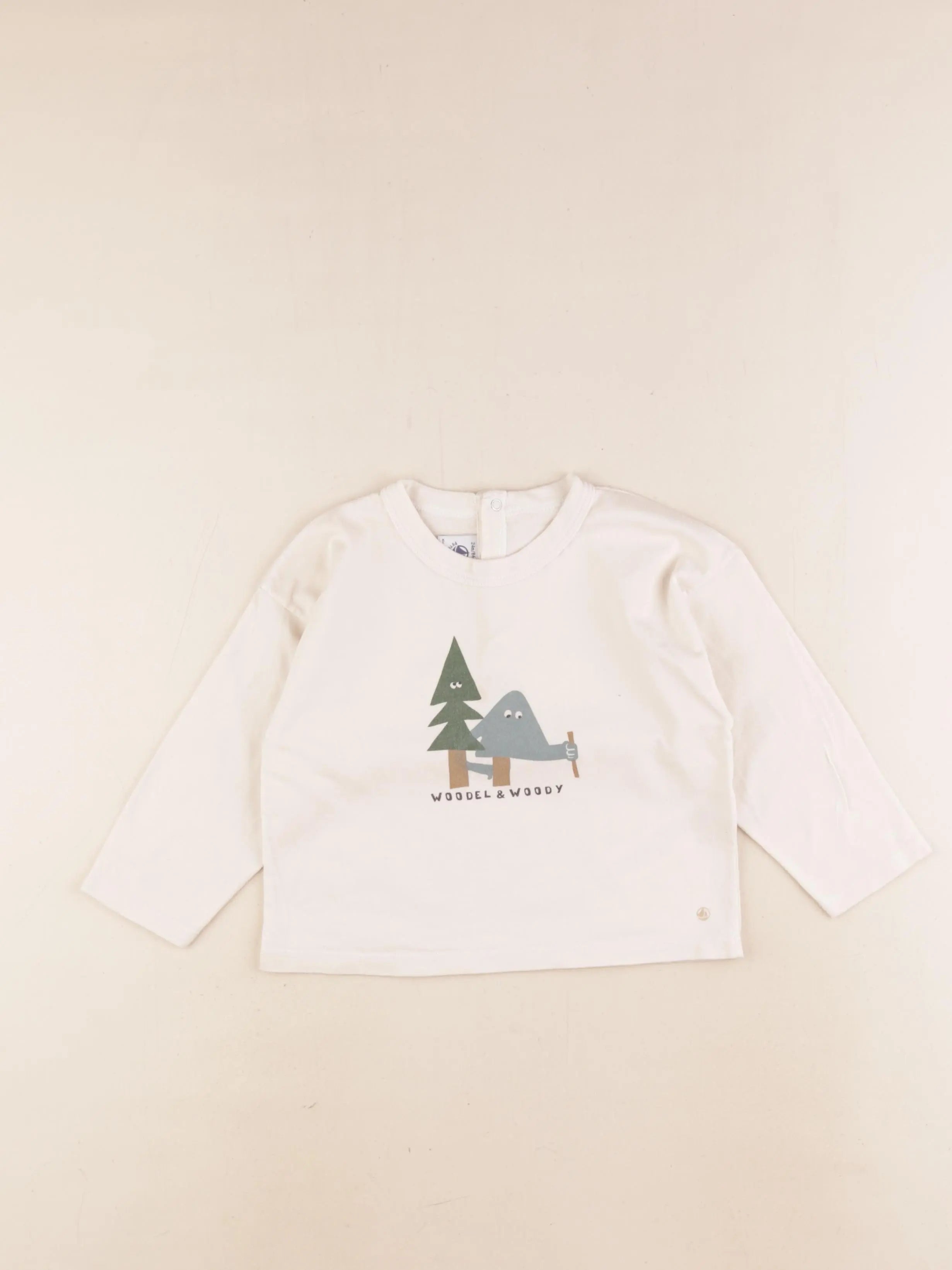 Petit Bateau - tee-shirt beige - 24 mois