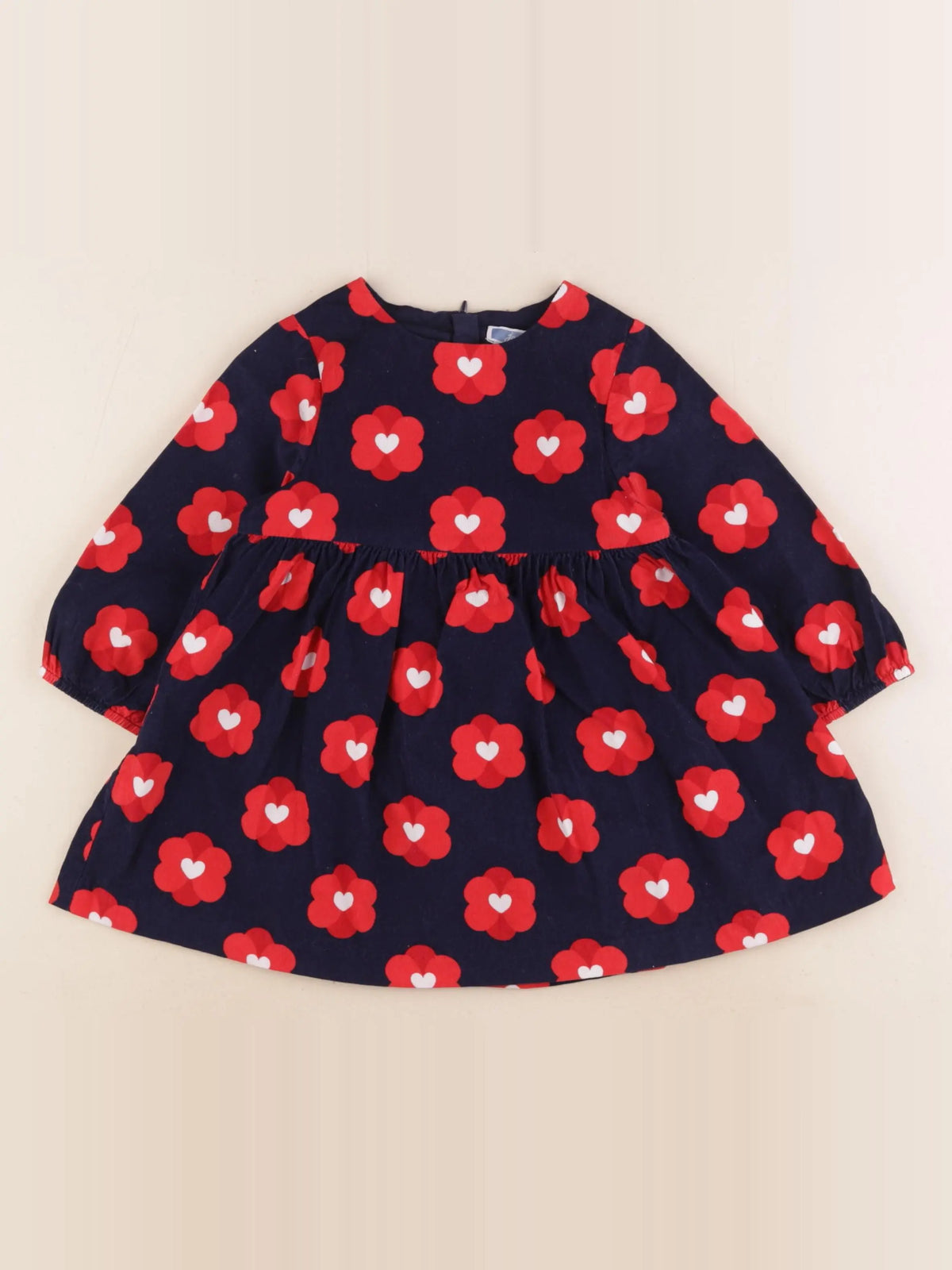 Jacadi - robe bleu, rouge - 2 ans