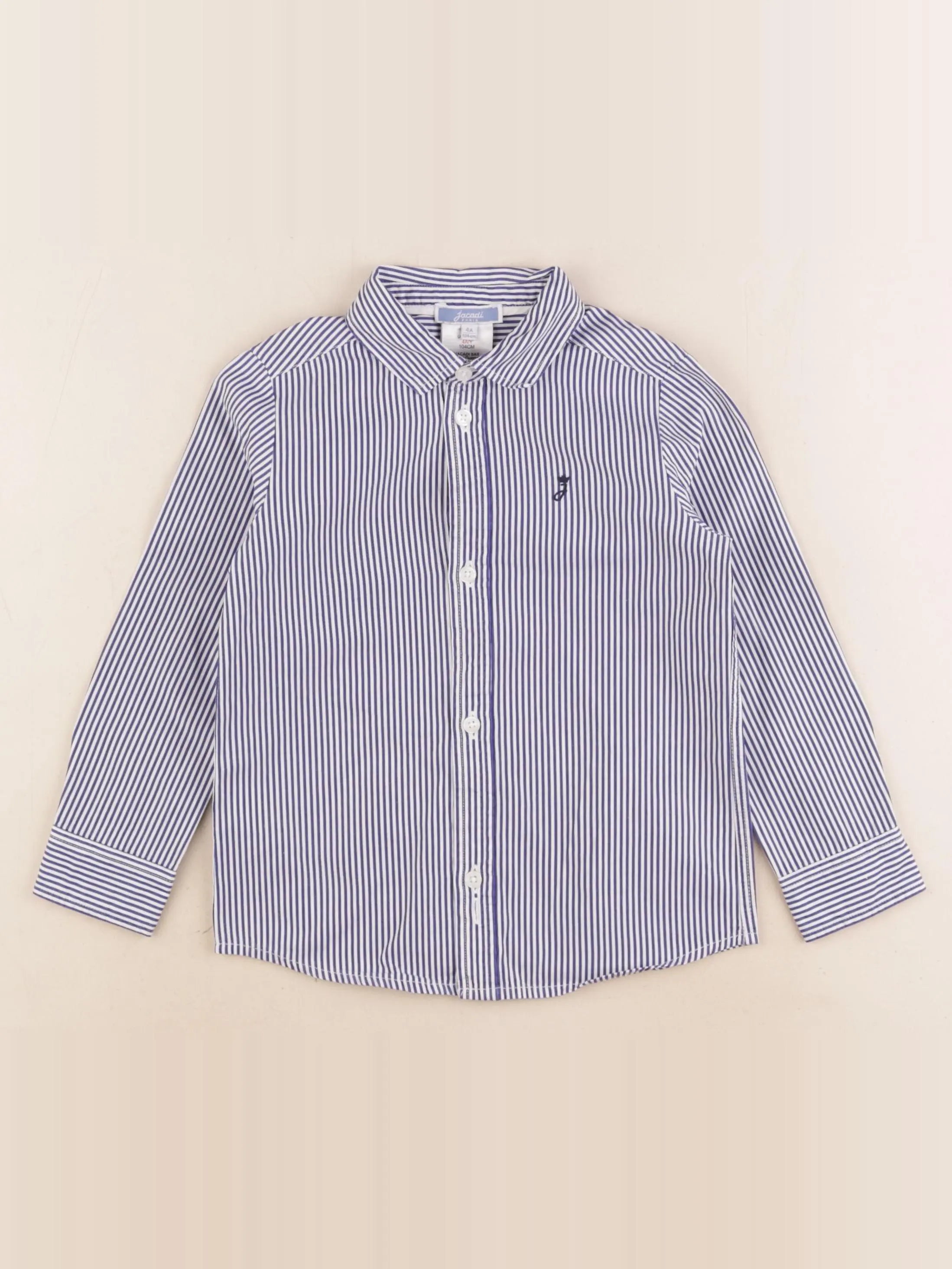 Jacadi - chemise bleu, blanc - 4 ans