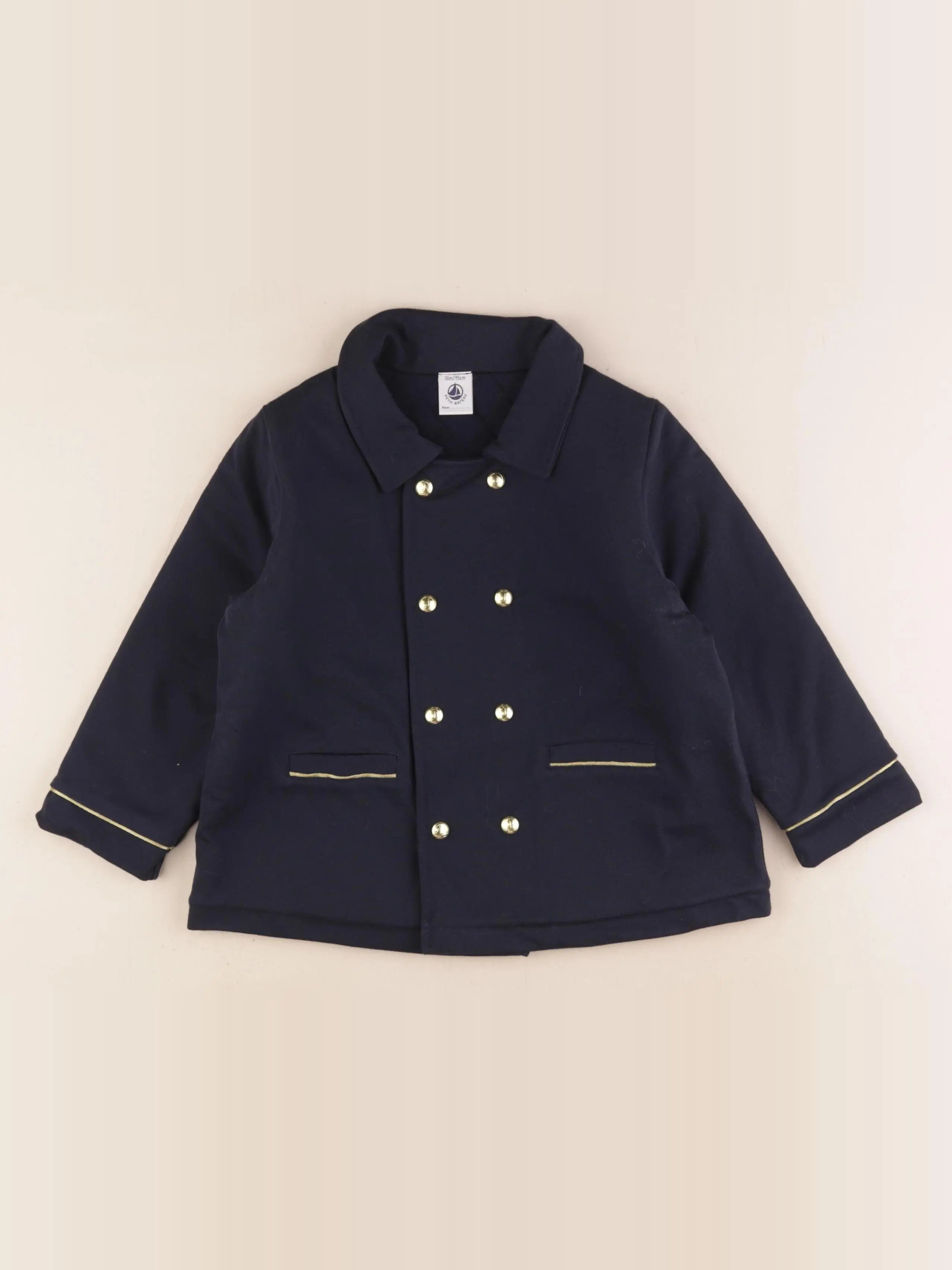Petit Bateau - veste bleu - 36 mois