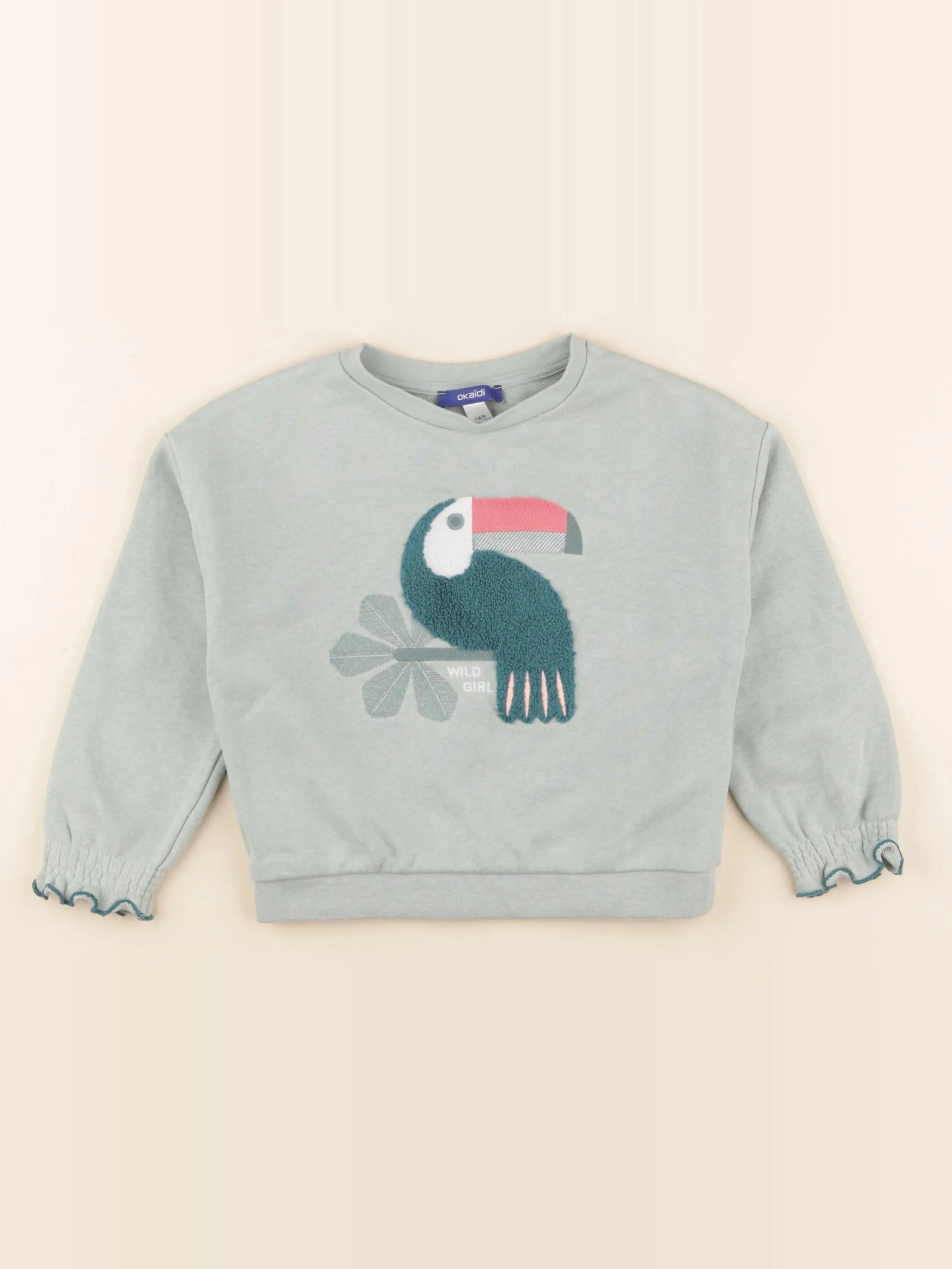 Okaidi - sweat bleu - 3 ans