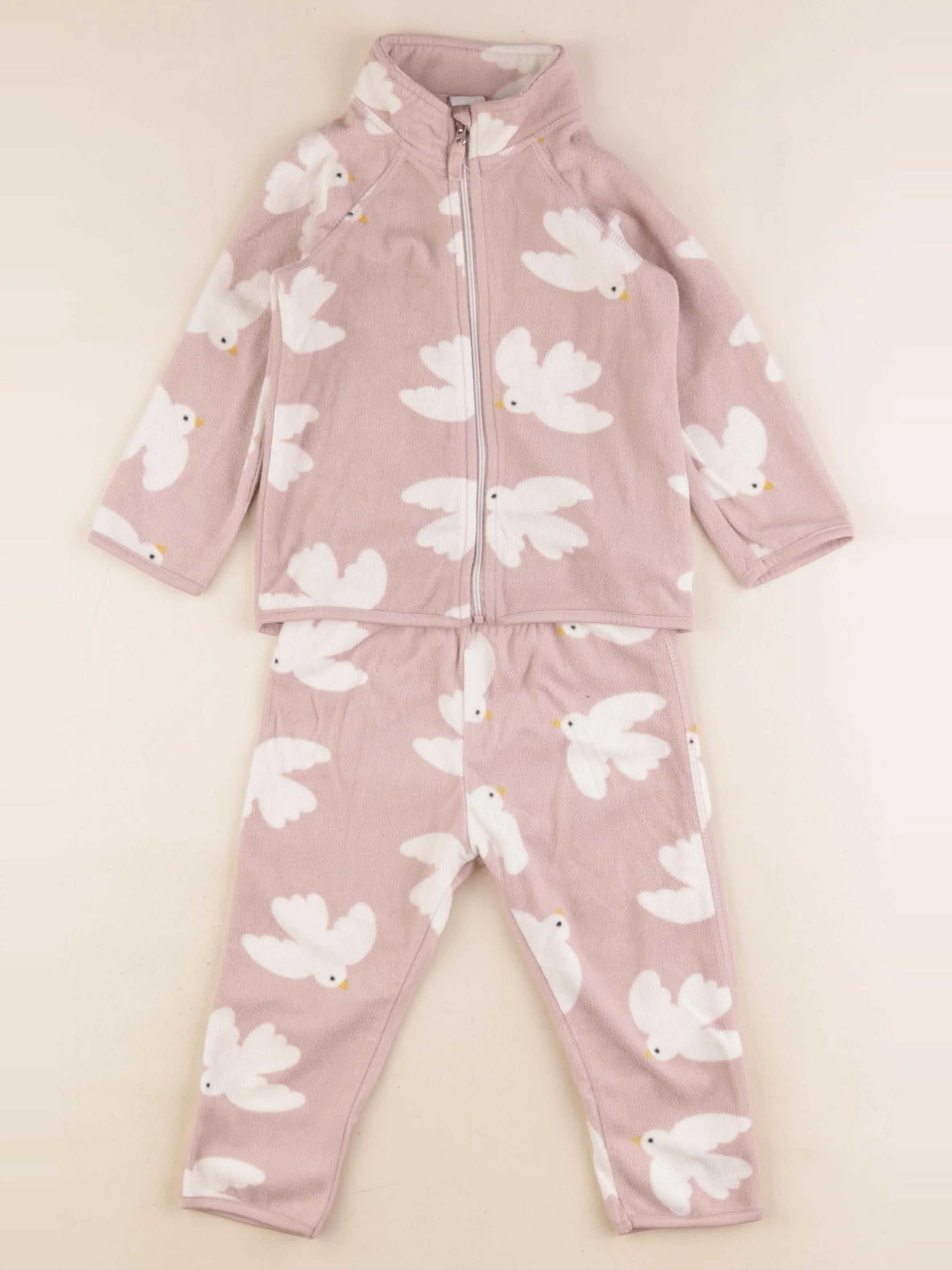 H&M - ensemble rose - 12/18 mois