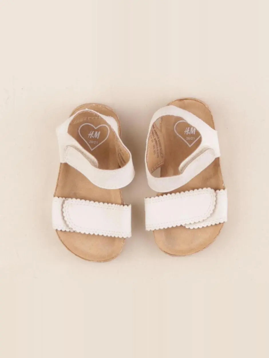 H&M - sandales blanc - pointure 20/21