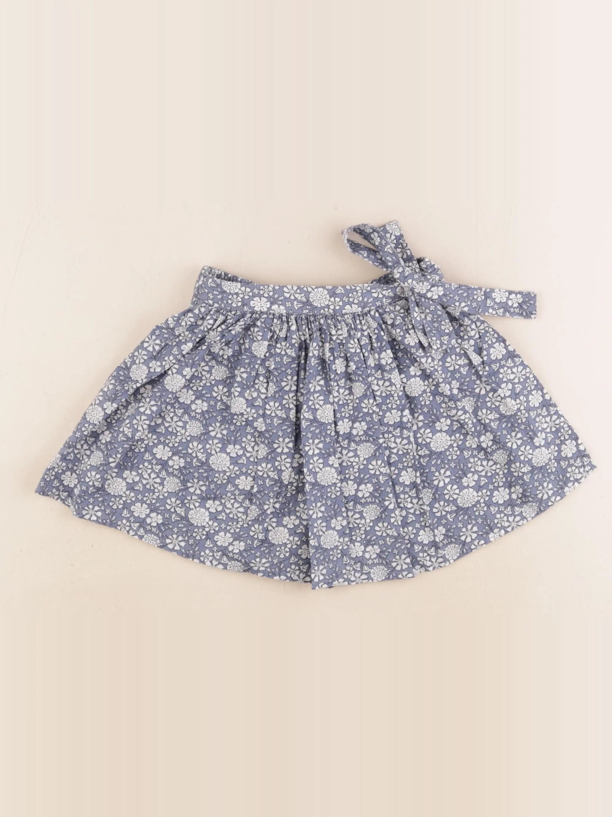 Vertbaudet - jupe short bleu - 5 ans
