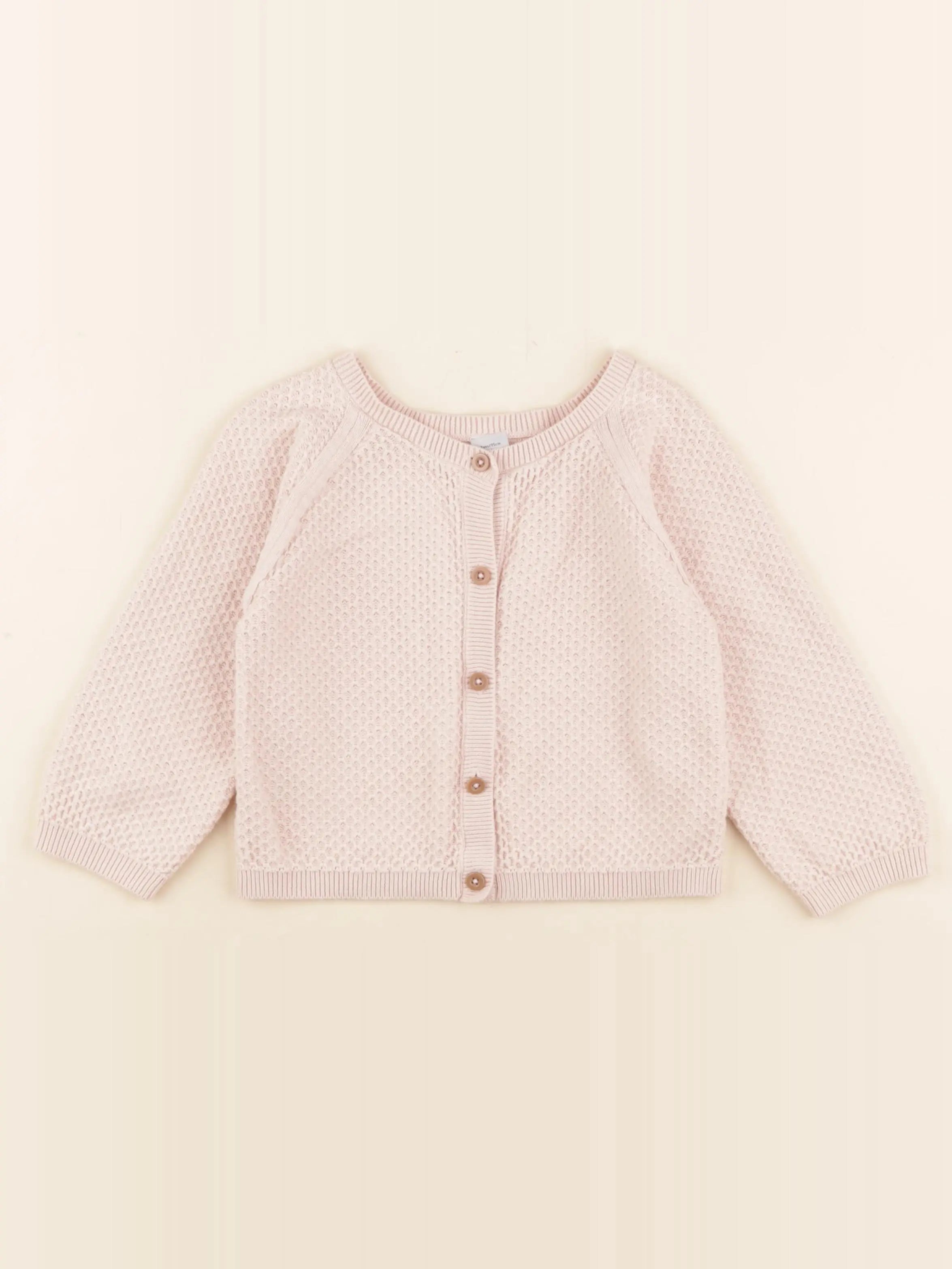 Petit Bateau - gilet rose - 3 ans