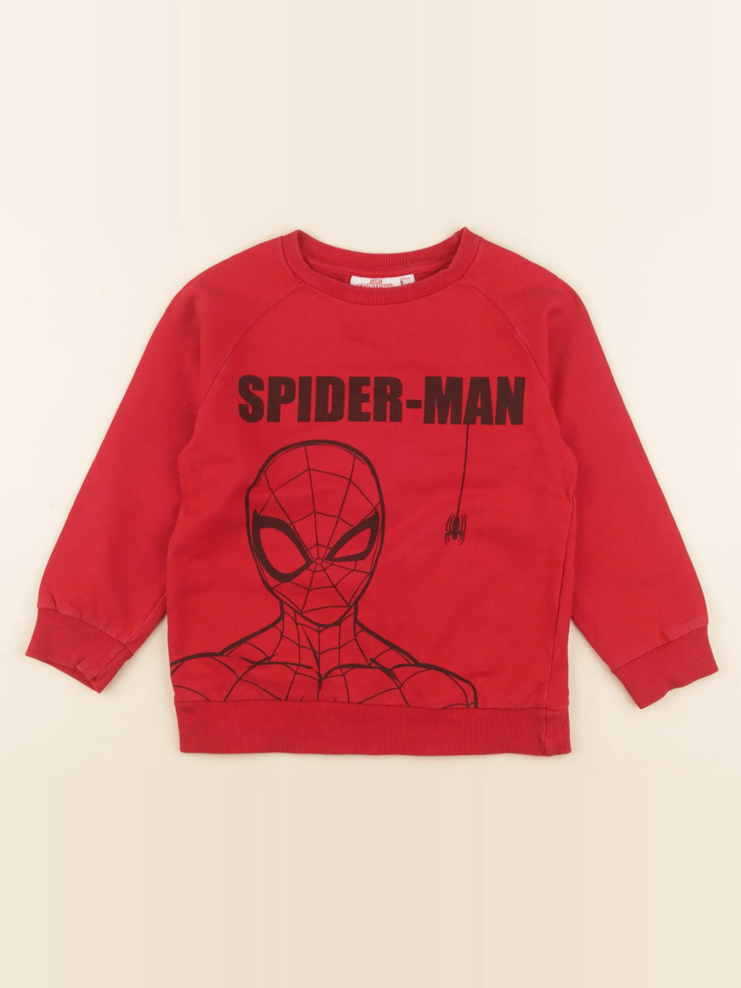 Vertbaudet - sweat rouge - 6 ans