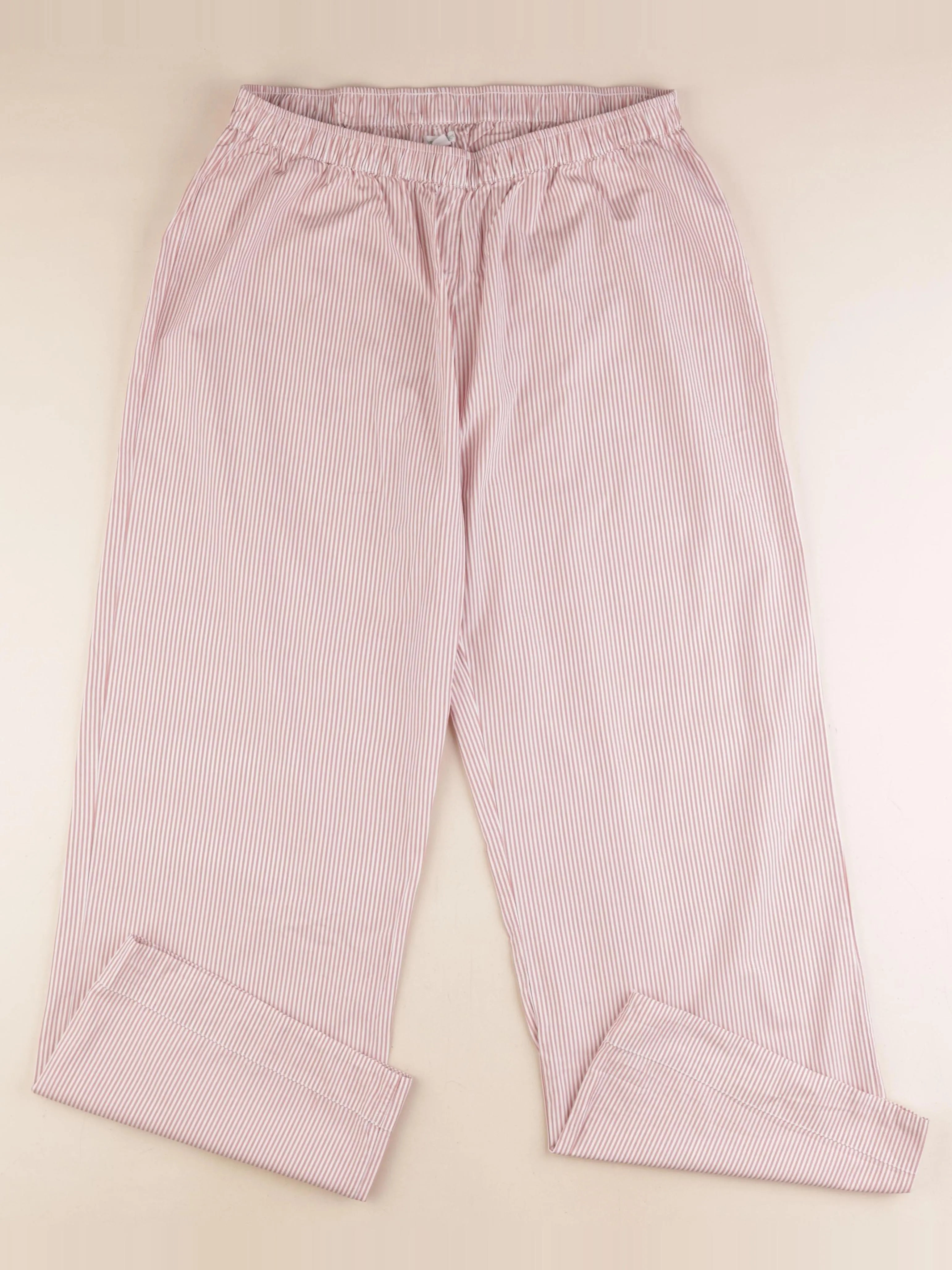 Vertbaudet - pantalon allaitement, grossesse rose, blanc - 40