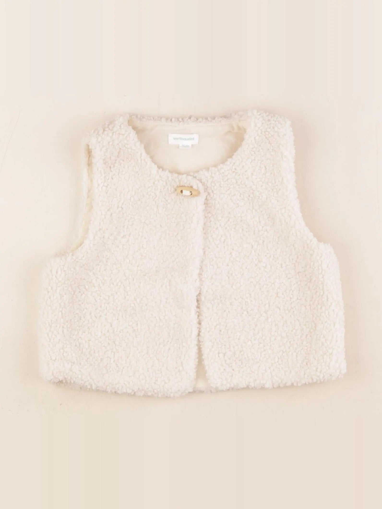 Vertbaudet - gilet blanc - 18 mois