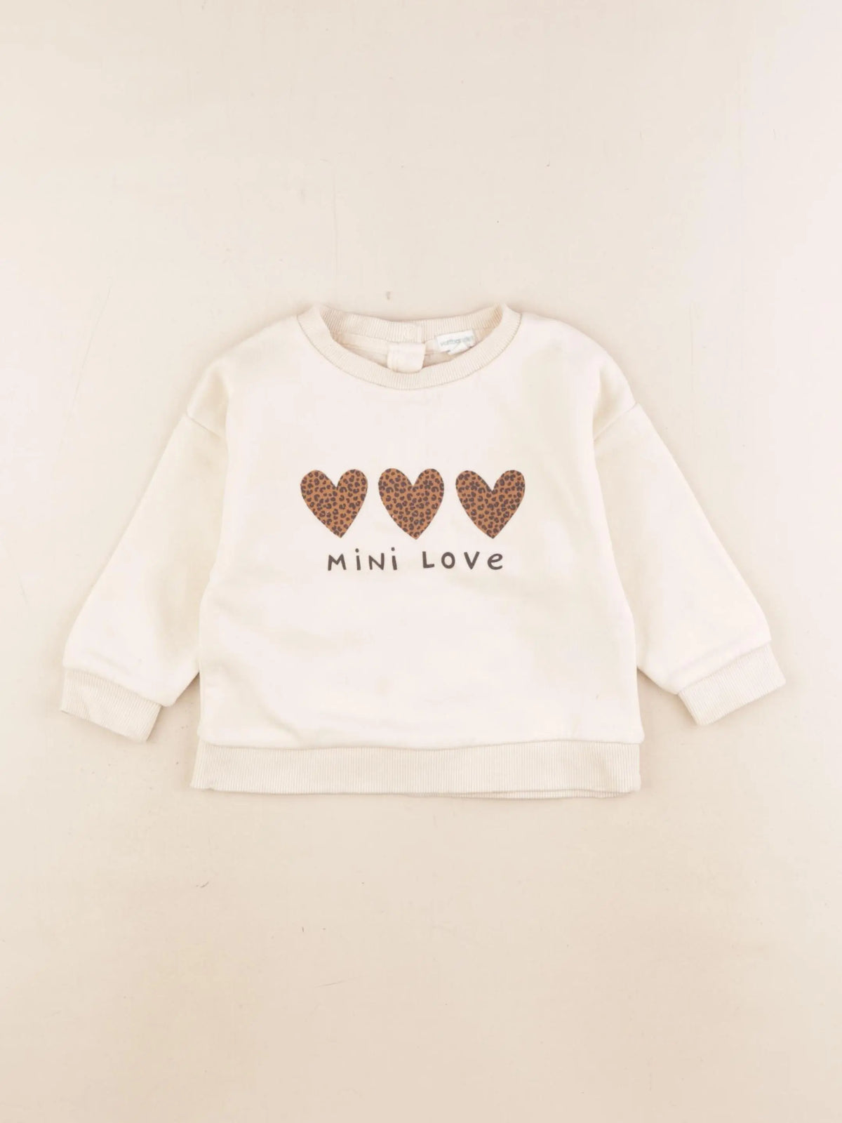 Vertbaudet - sweat blanc - 18 mois