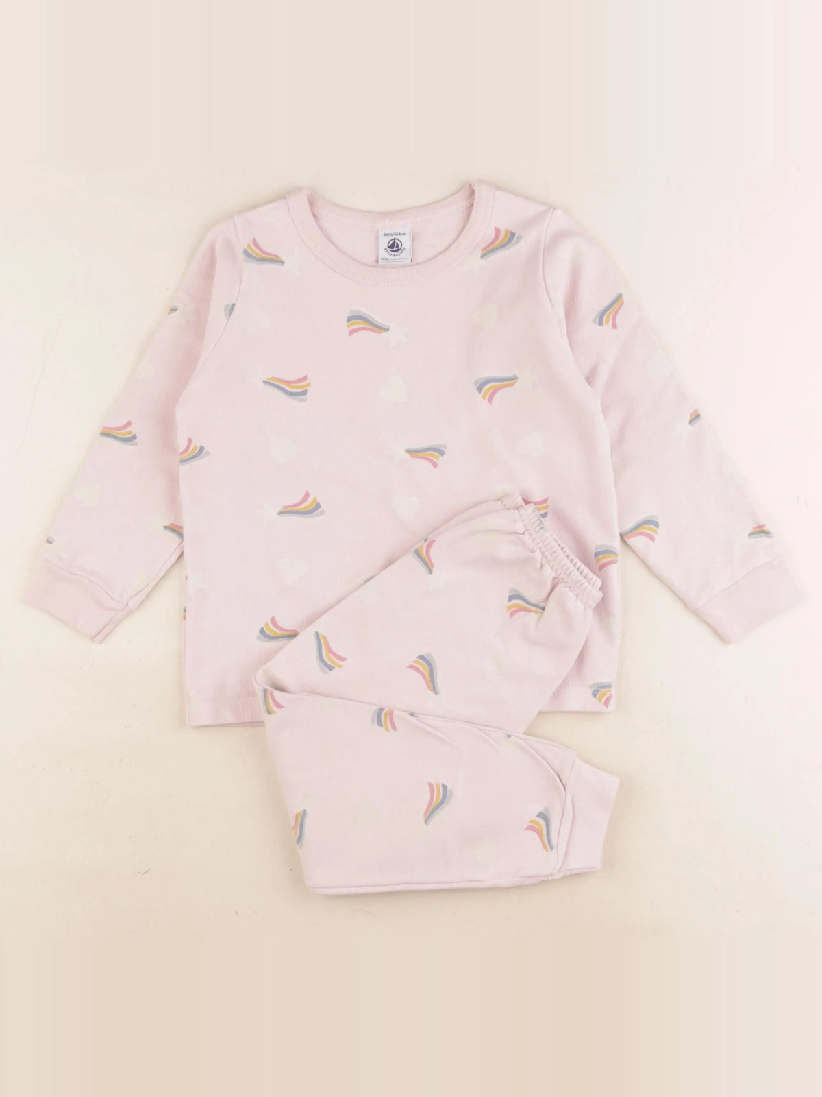 Petit Bateau - pyjama coton rose - 4 ans