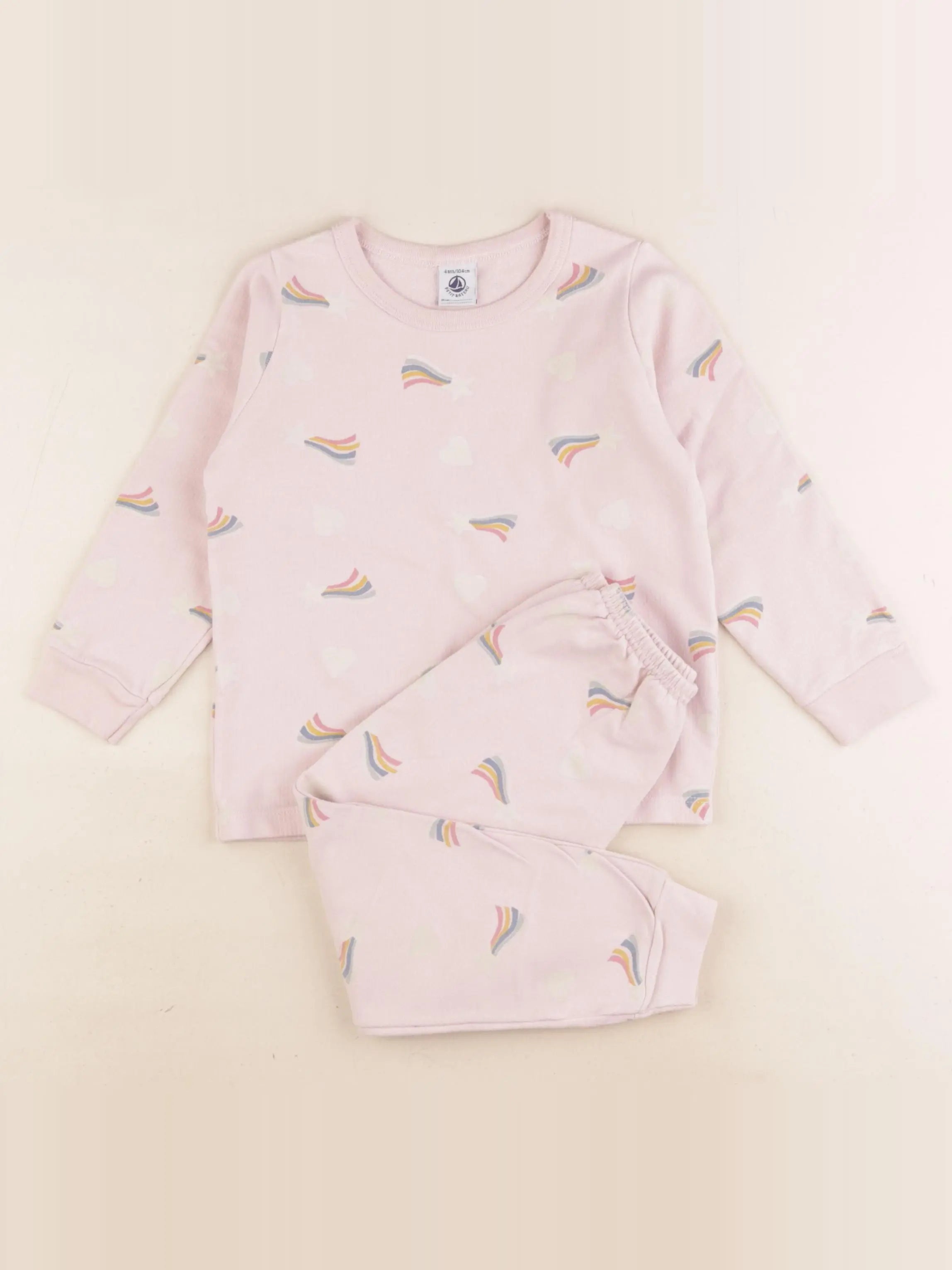Petit Bateau - pyjama coton rose - 4 ans