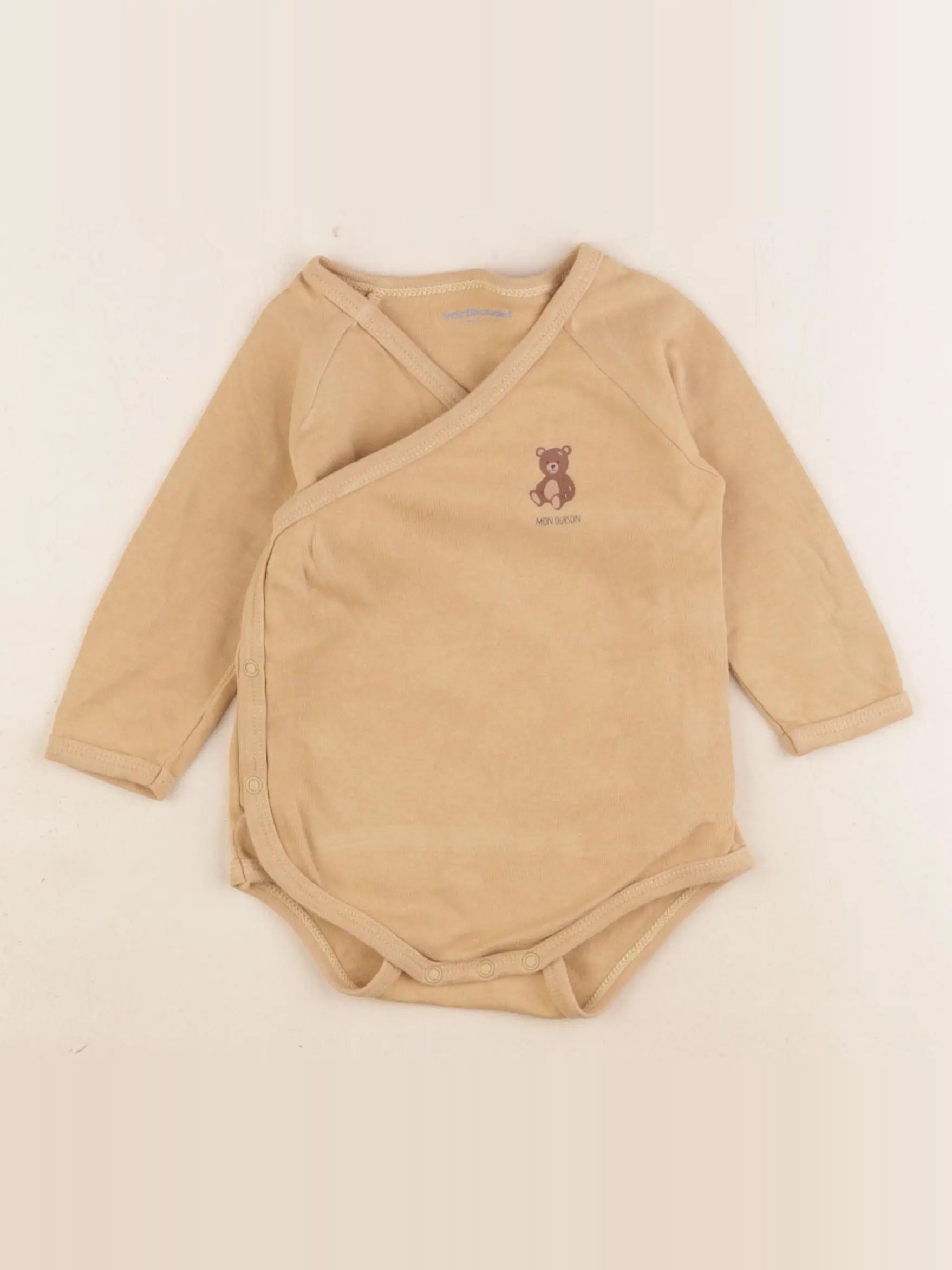 Vertbaudet - body jaune - 9 mois