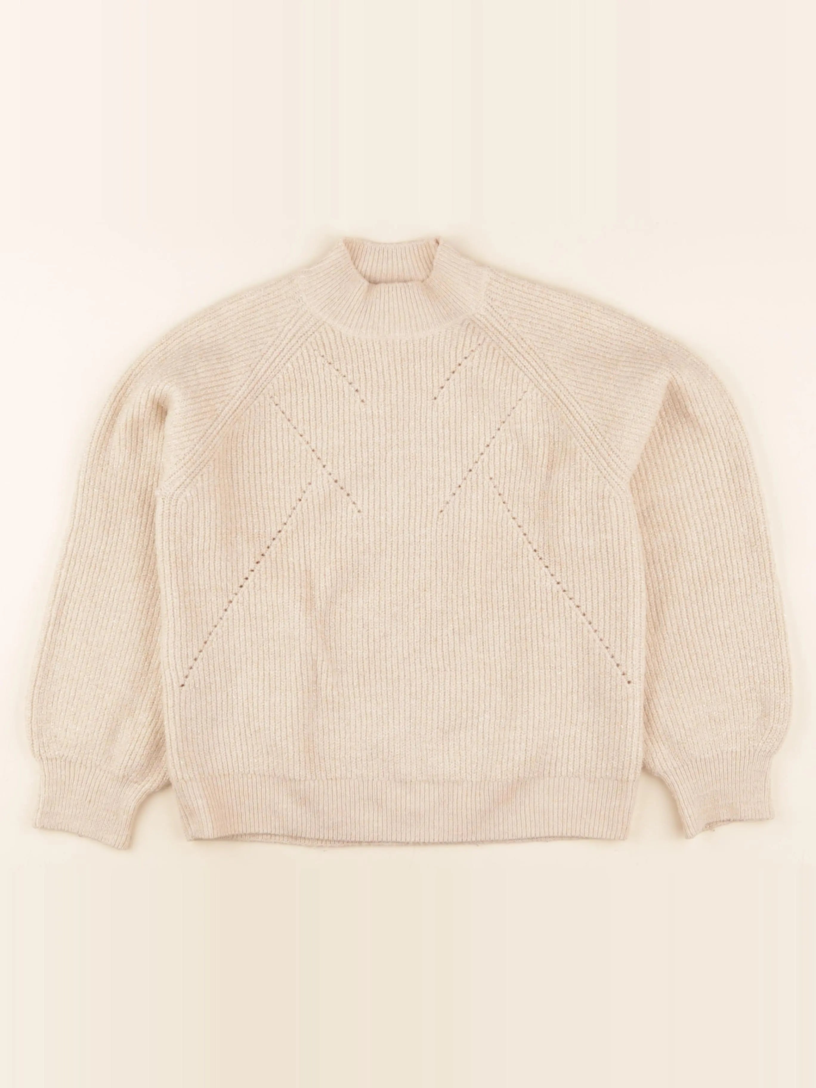 Tape à l'oeil - pull or, beige - 10 ans