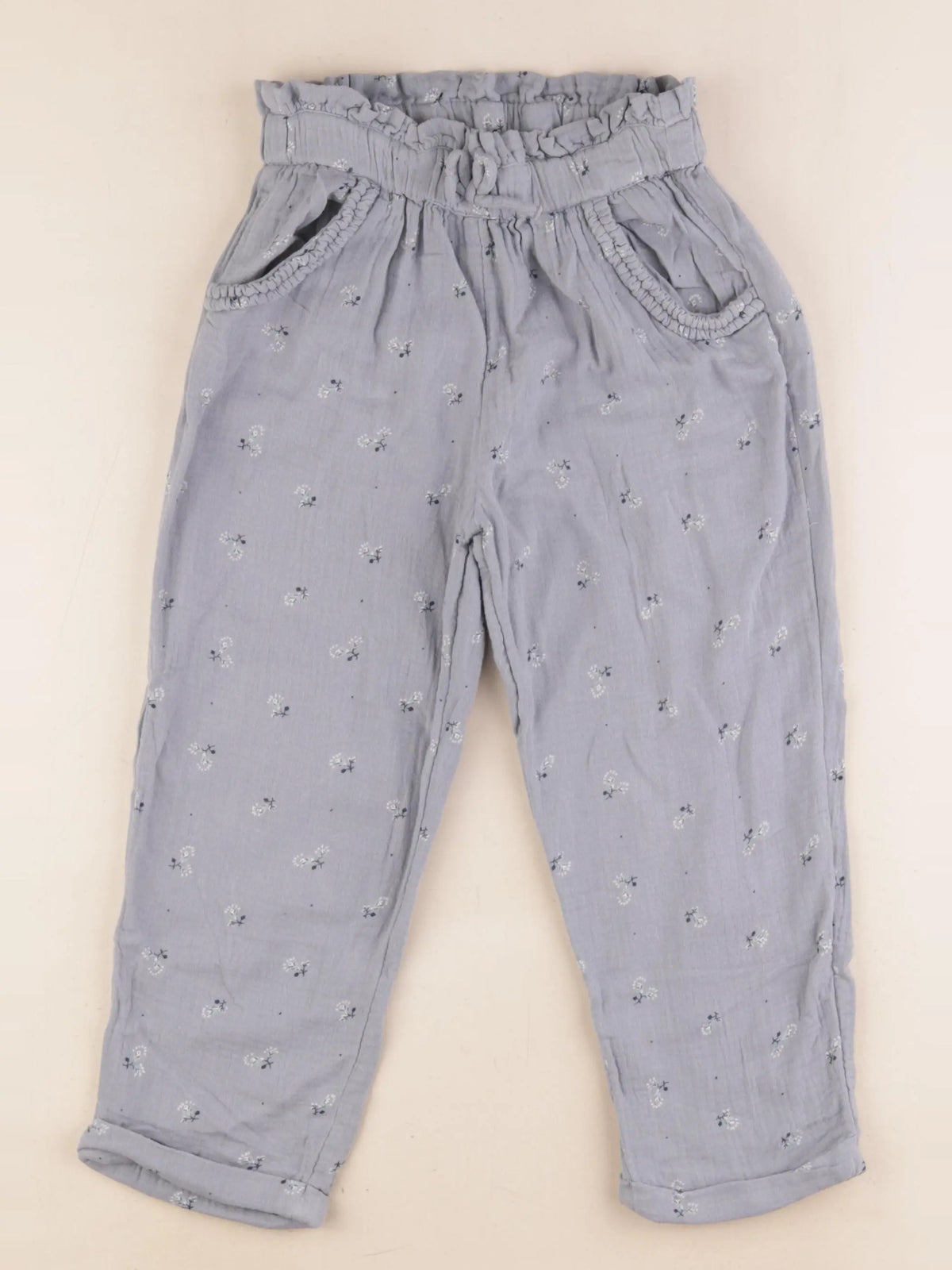 Vertbaudet - pantalon bleu - 8 ans