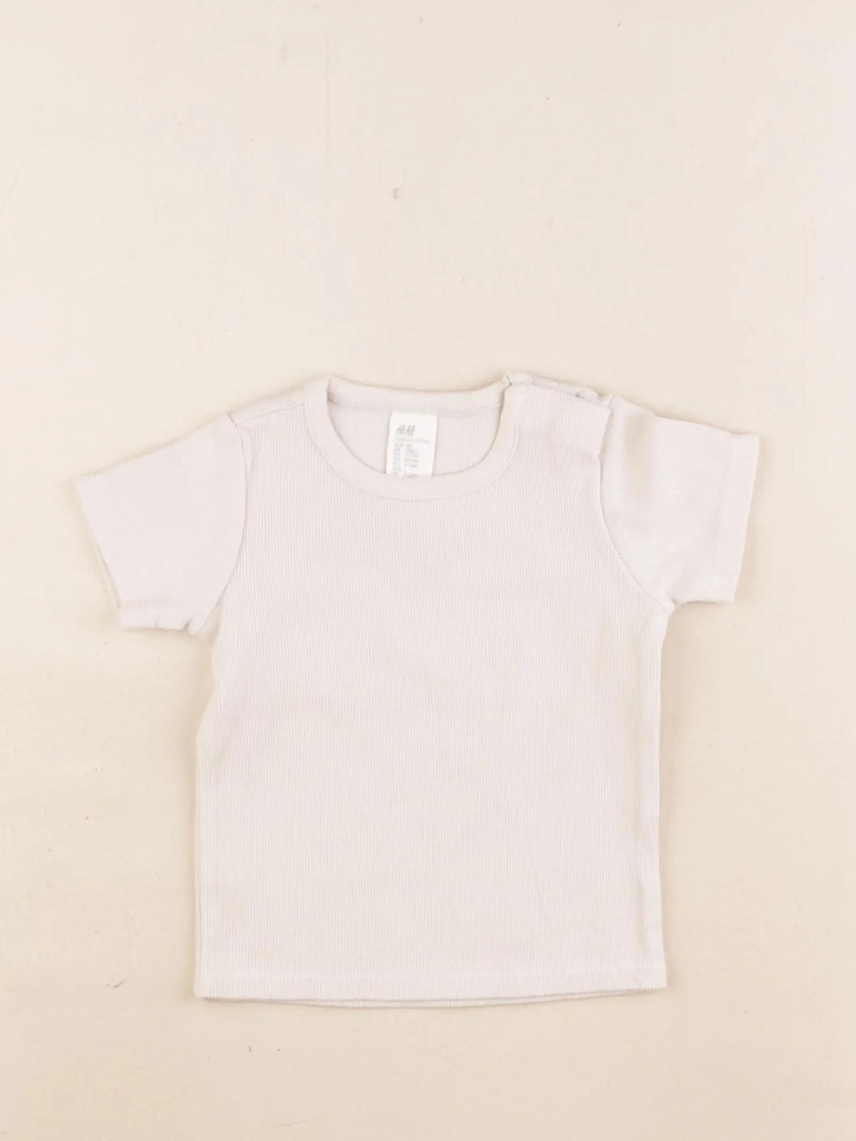 H&M - tee-shirt beige - 9/12 mois